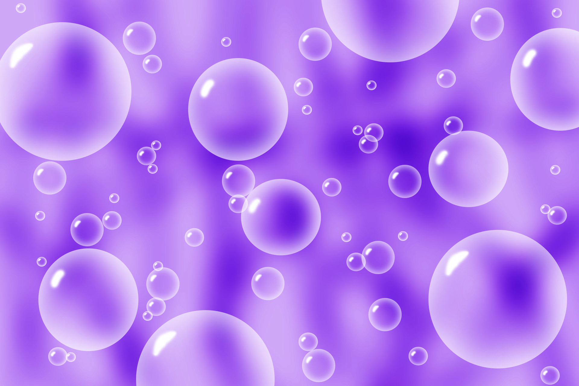 1920x1280 Bubbles On Purple Background