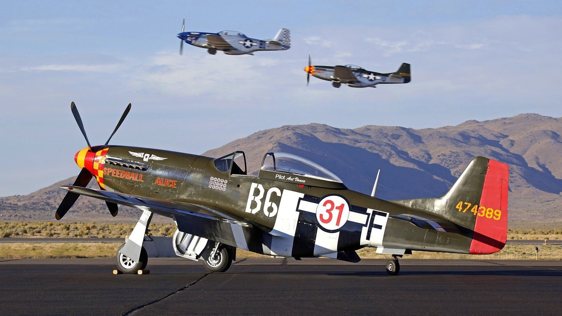 1920x1080 North American P 51 Mustang, Aircraft, Mountains Wallpapers HD / Desktop  and Mobile Backgrounds