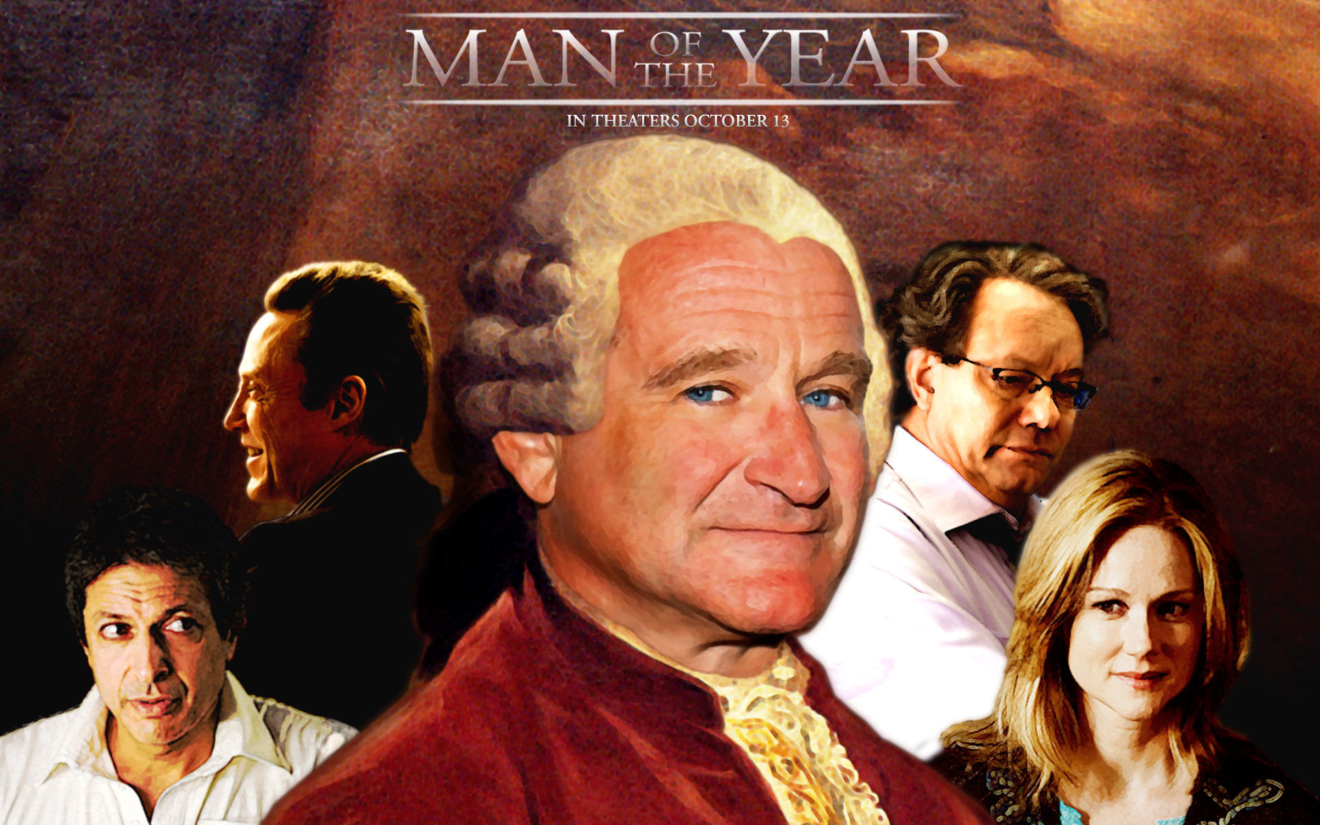 1920x1200 Robin Williams in Man of the Year Wallpaper 1
