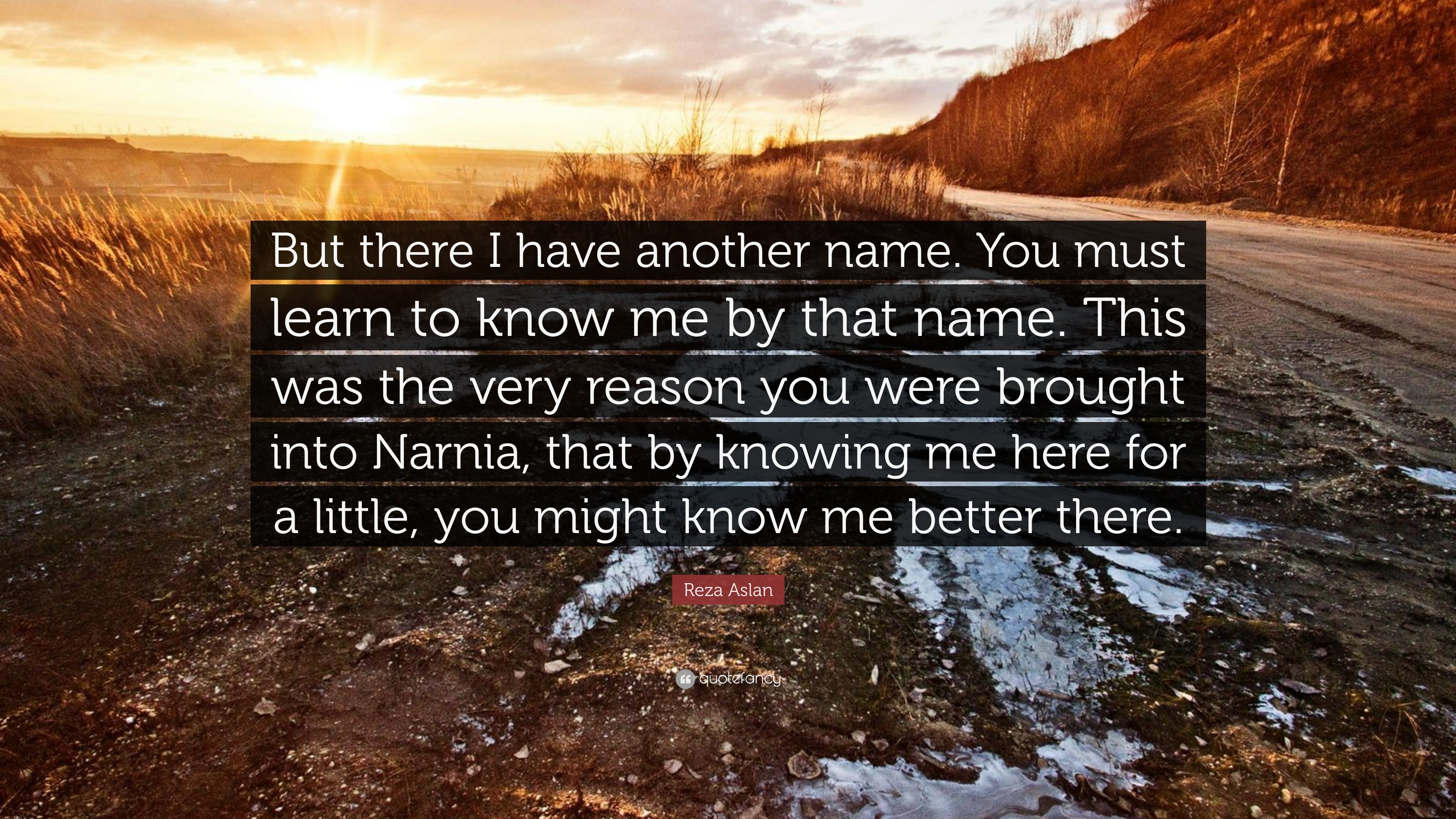 3840x2160 Reza Aslan Quote: “But there I have another name. You must learn to