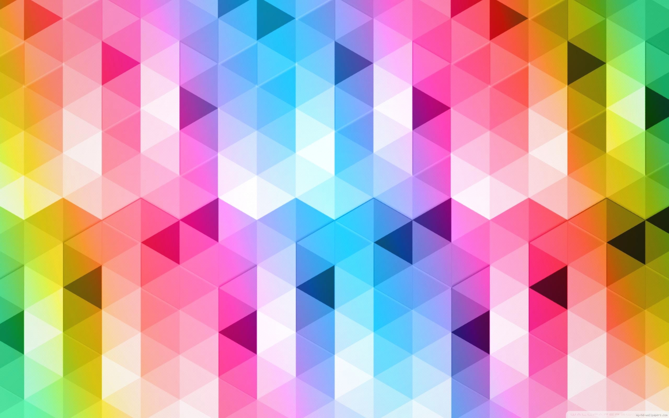 2560x1600 ... Multicolor Geometric Shapes Wallpaper 3d And Abstract Wallpaper Avec  Multicolor Geometric Shapes 2K Wallpaper Et Geometric ...