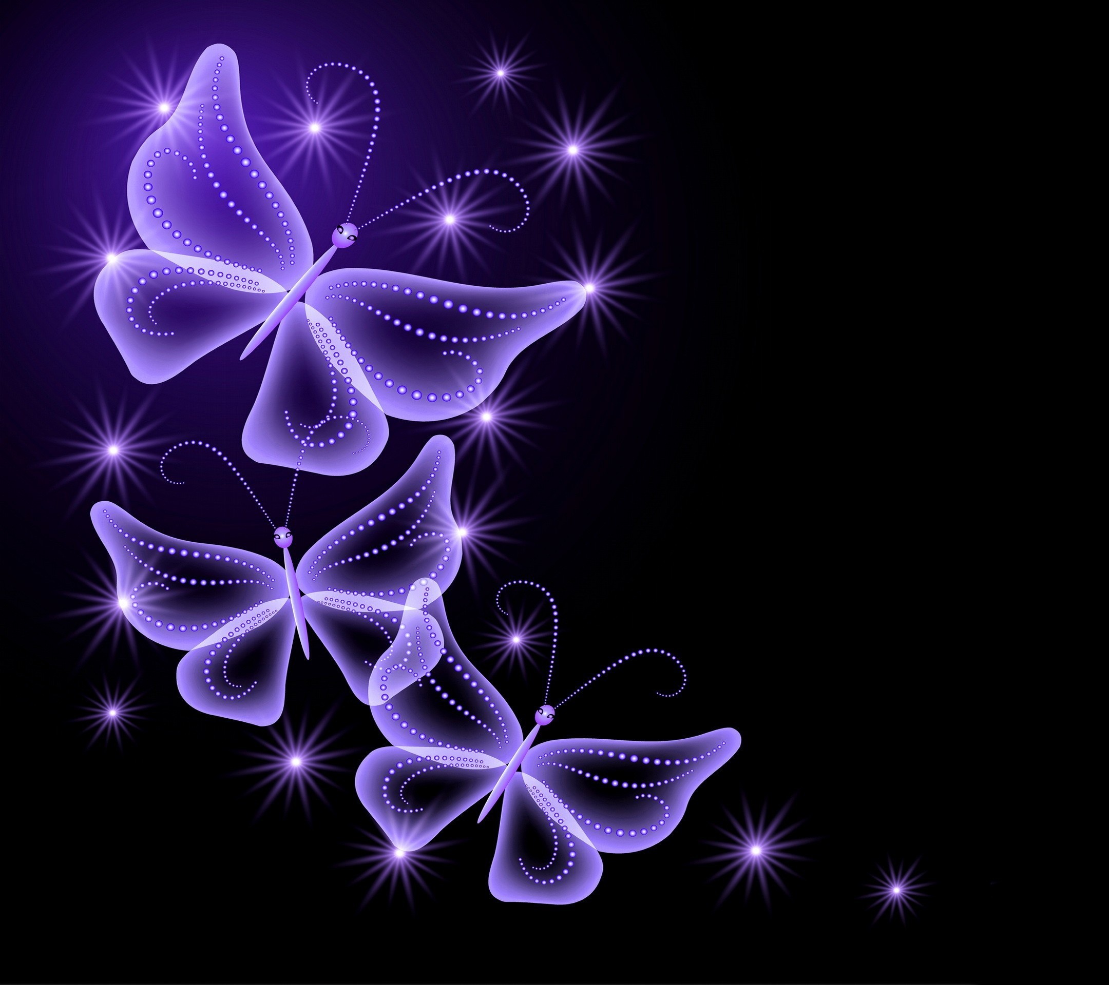 2160x1920 Purple Butterfly and Stars Wallpaper | Purple Backgrounds ... color aqua  personality | Background Wallpaper Image: Aqua .