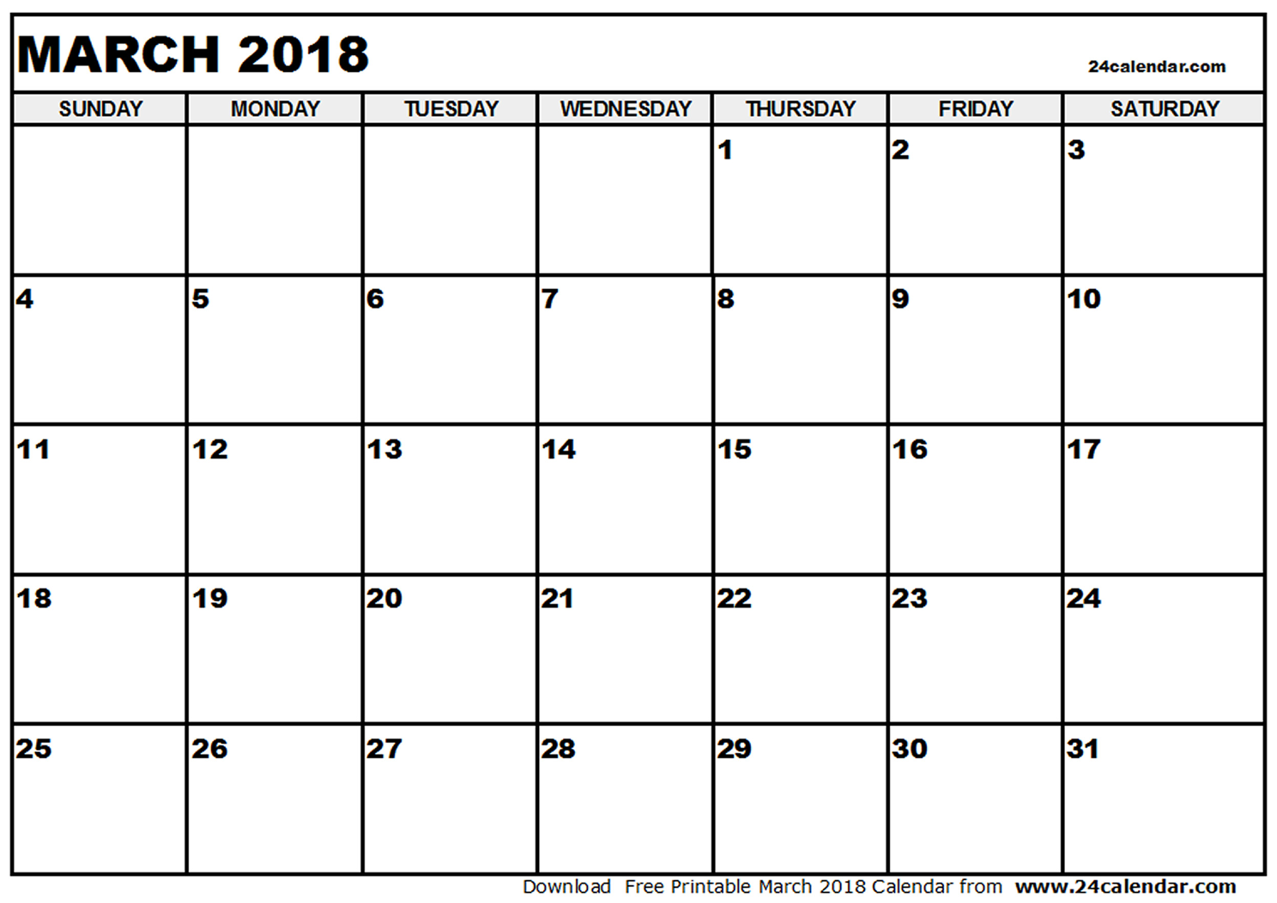 2495x1764 March 2018 Calendar With Holidays