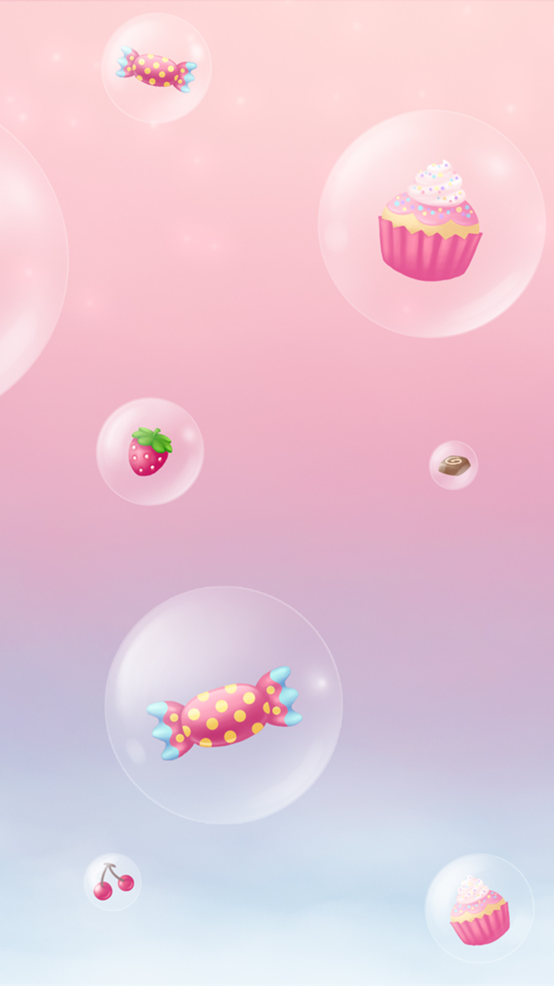 1080x1920 Girly cute iPhone6s wallpaper : cupcakes