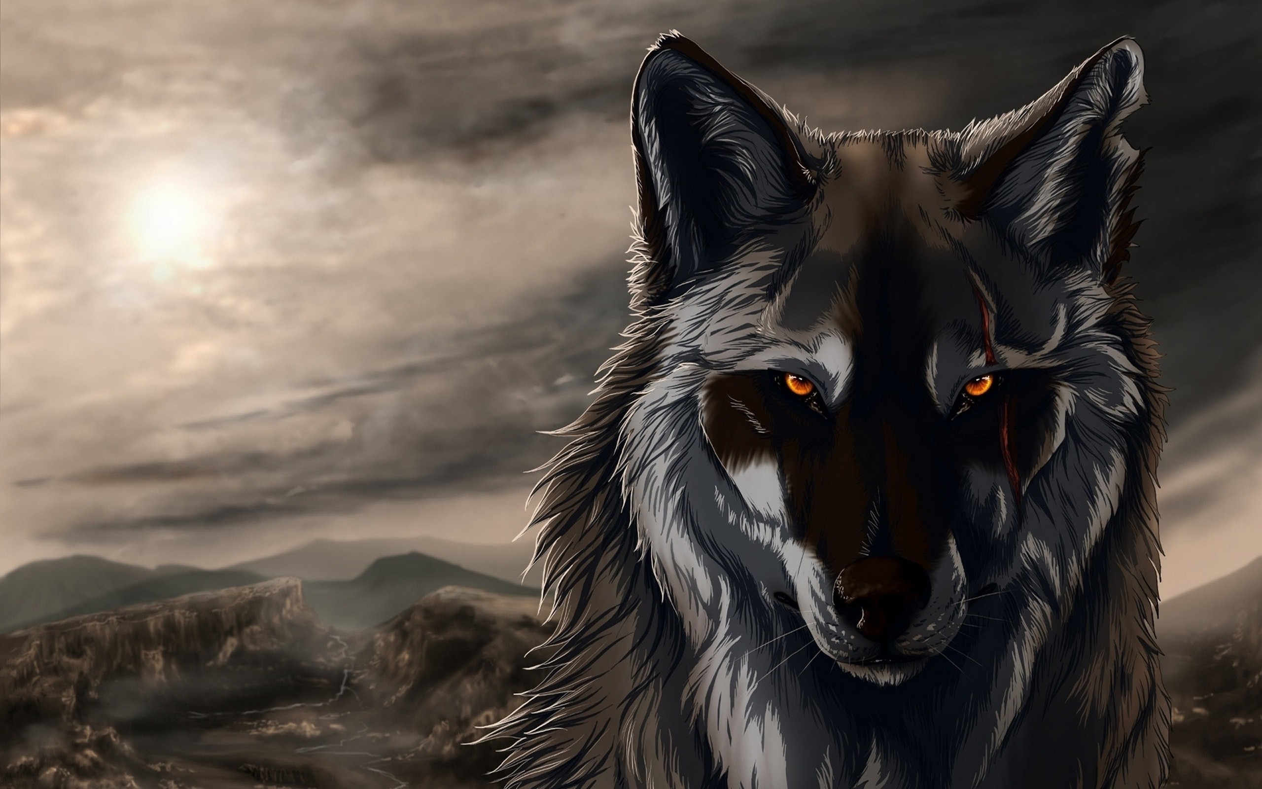 2560x1600 Animated wolf wallpapers - photo#5