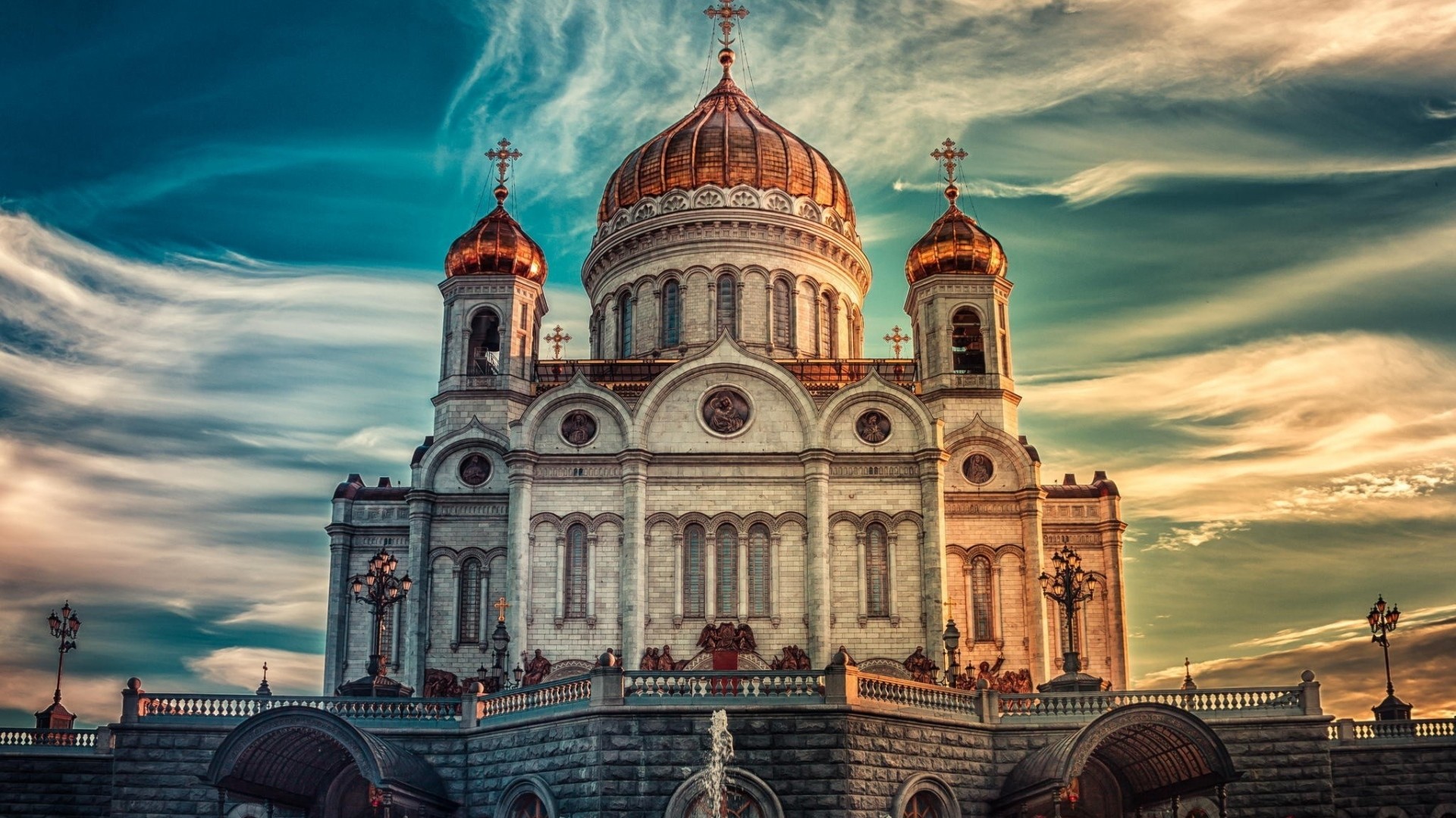 1920x1080 Preview wallpaper cathedral of christ the savior, russia, moscow, hdr  