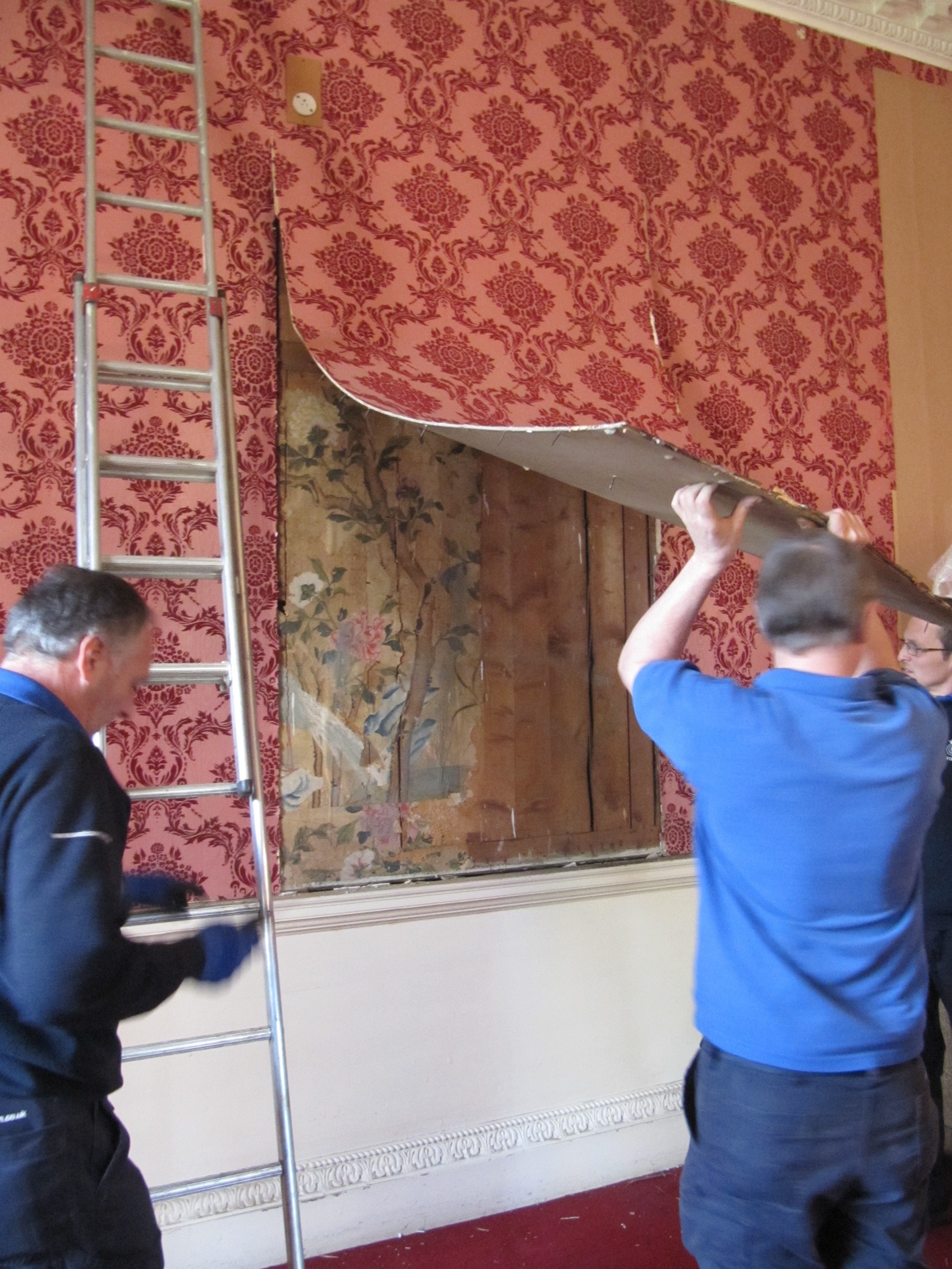 1944x2592 Chinese wallpaper found at Woburn Abbey