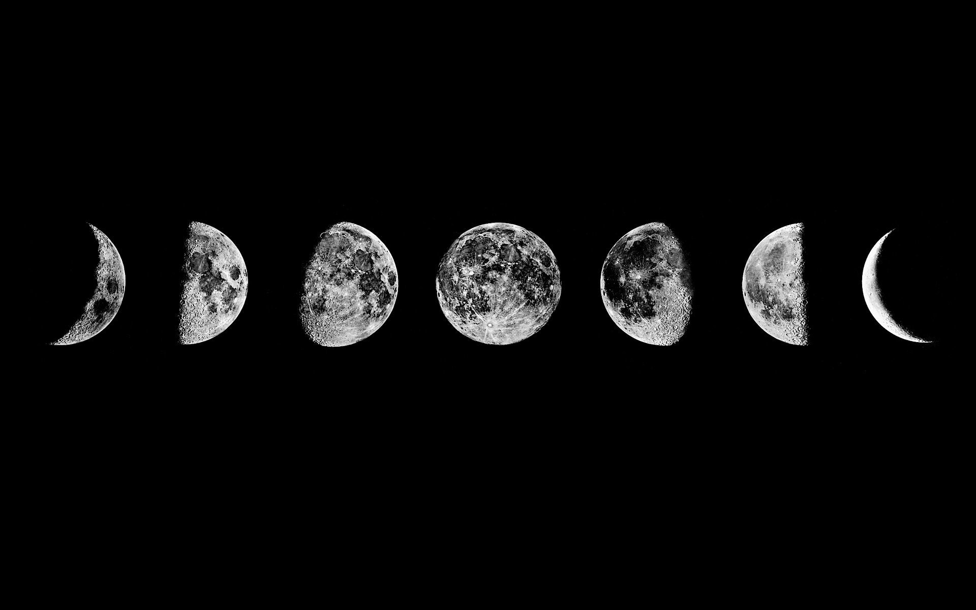 1920x1200 Moon phases Wallpaper #3505