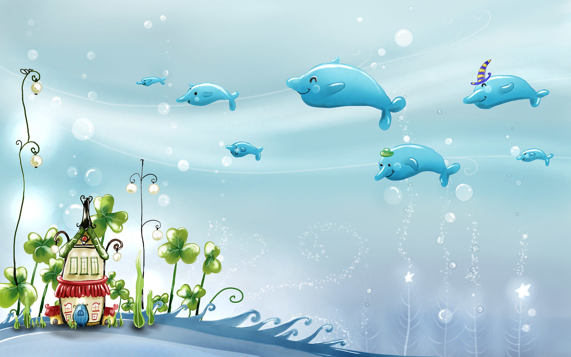 1920x1200 Creative Cartoon High Quality Cute Underwater X 326107 Wallpaper wallpaper