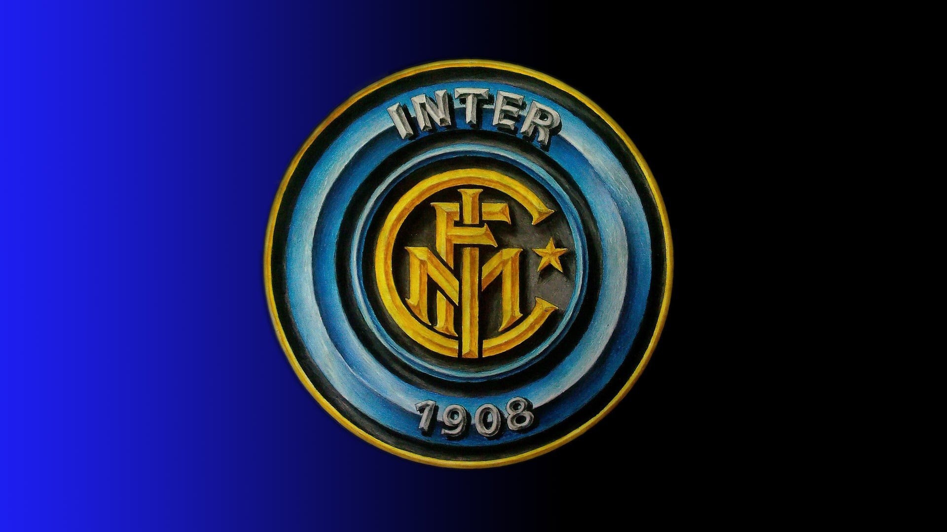 1920x1080 Inter Milan Football Club Logo HD Wallpaper