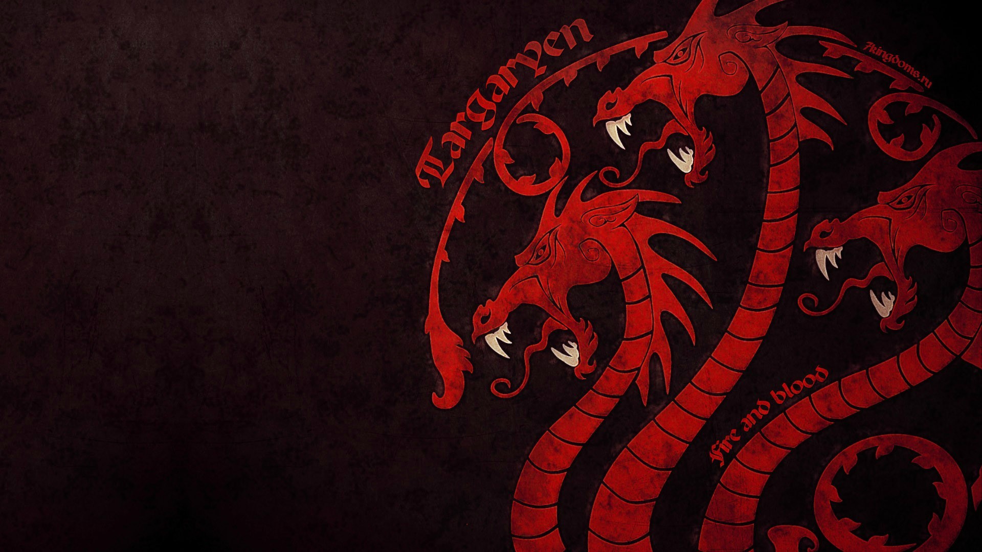 1920x1080 Game Of Thrones House Targaryen Fire And Blood Dragon Sigils Wallpaper