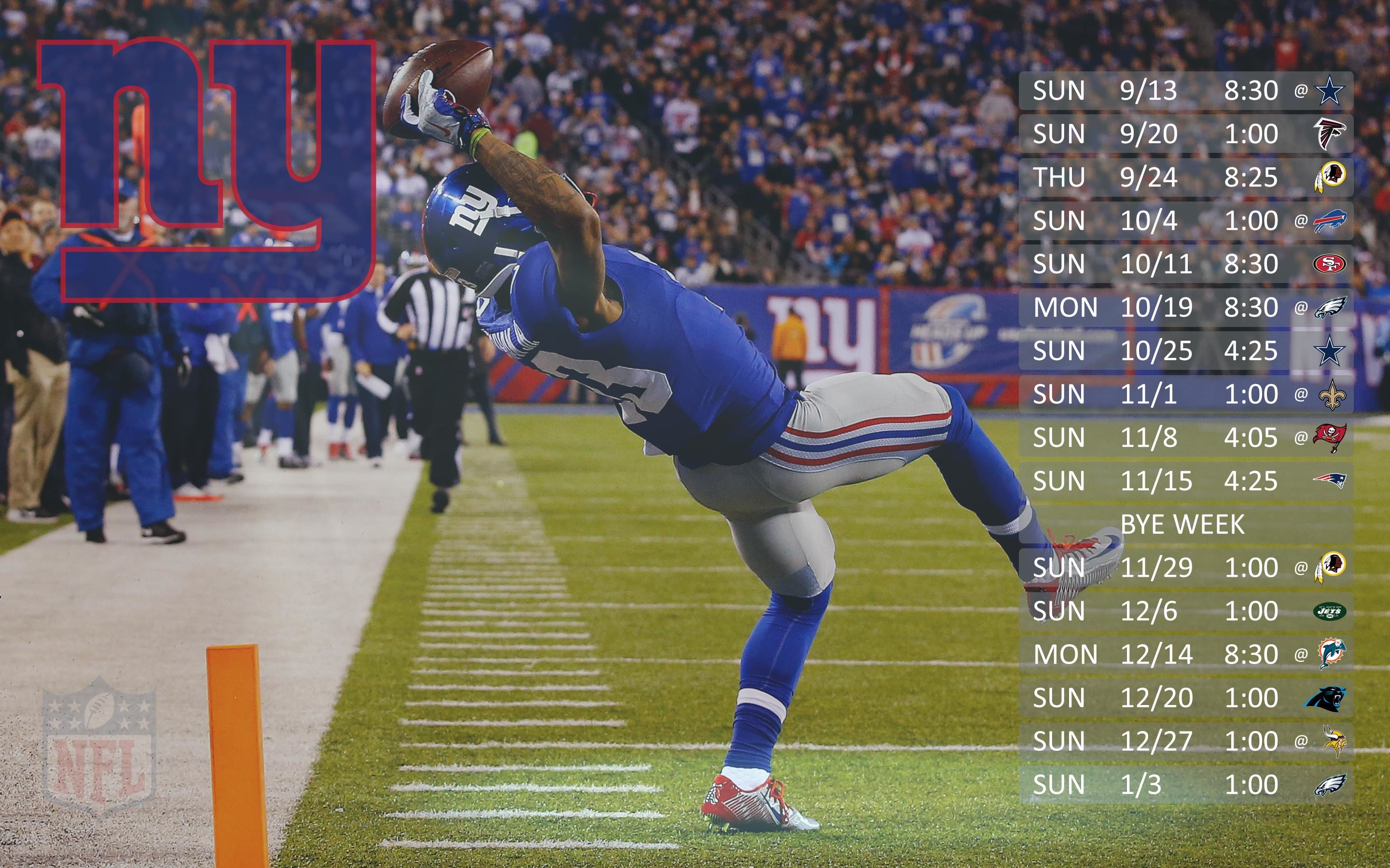 2880x1800 New York Giants 2015 Schedule