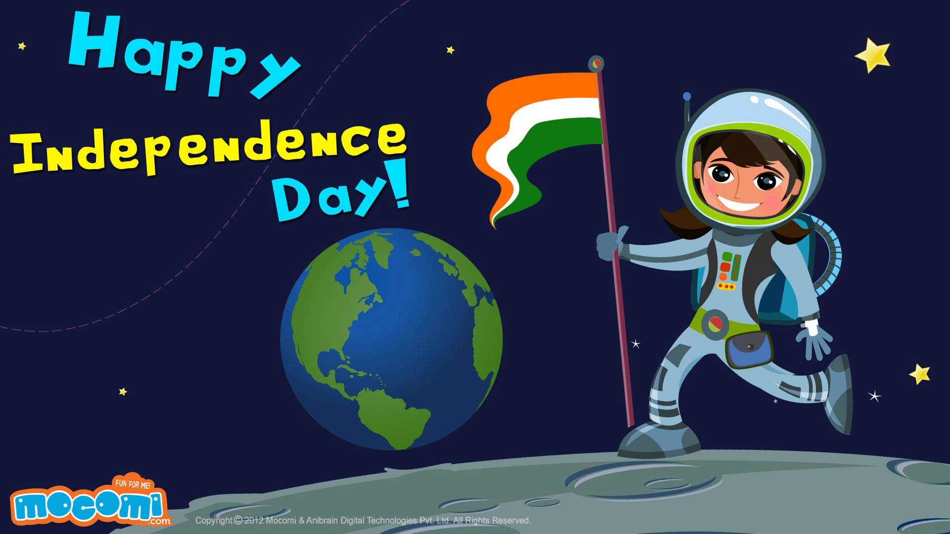 1920x1080 Happy Independence Day – On The Moon. Â«