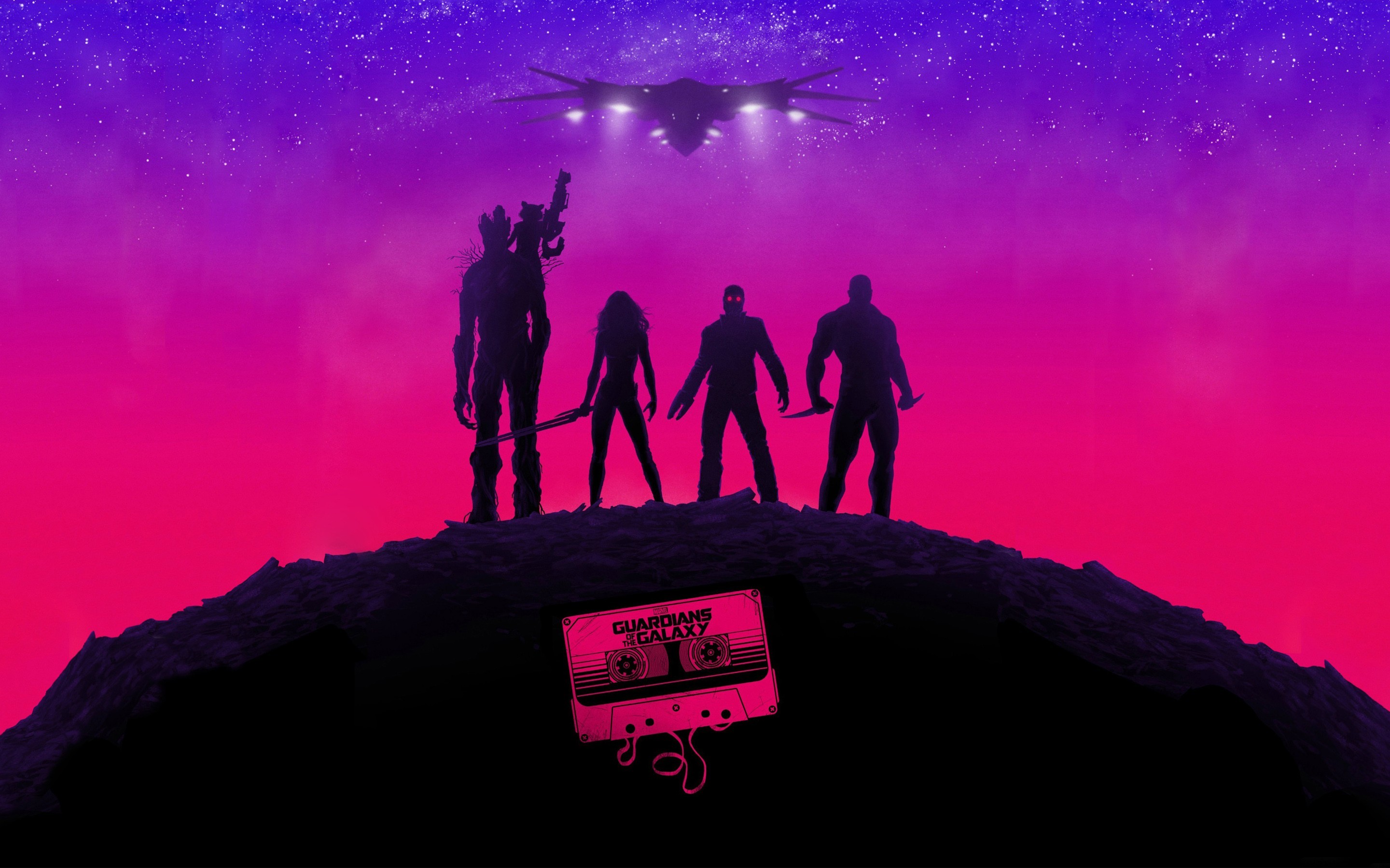2880x1800 Guardians Of The Galaxy, Purple, Pink, Music Wallpapers HD / Desktop and  Mobile Backgrounds