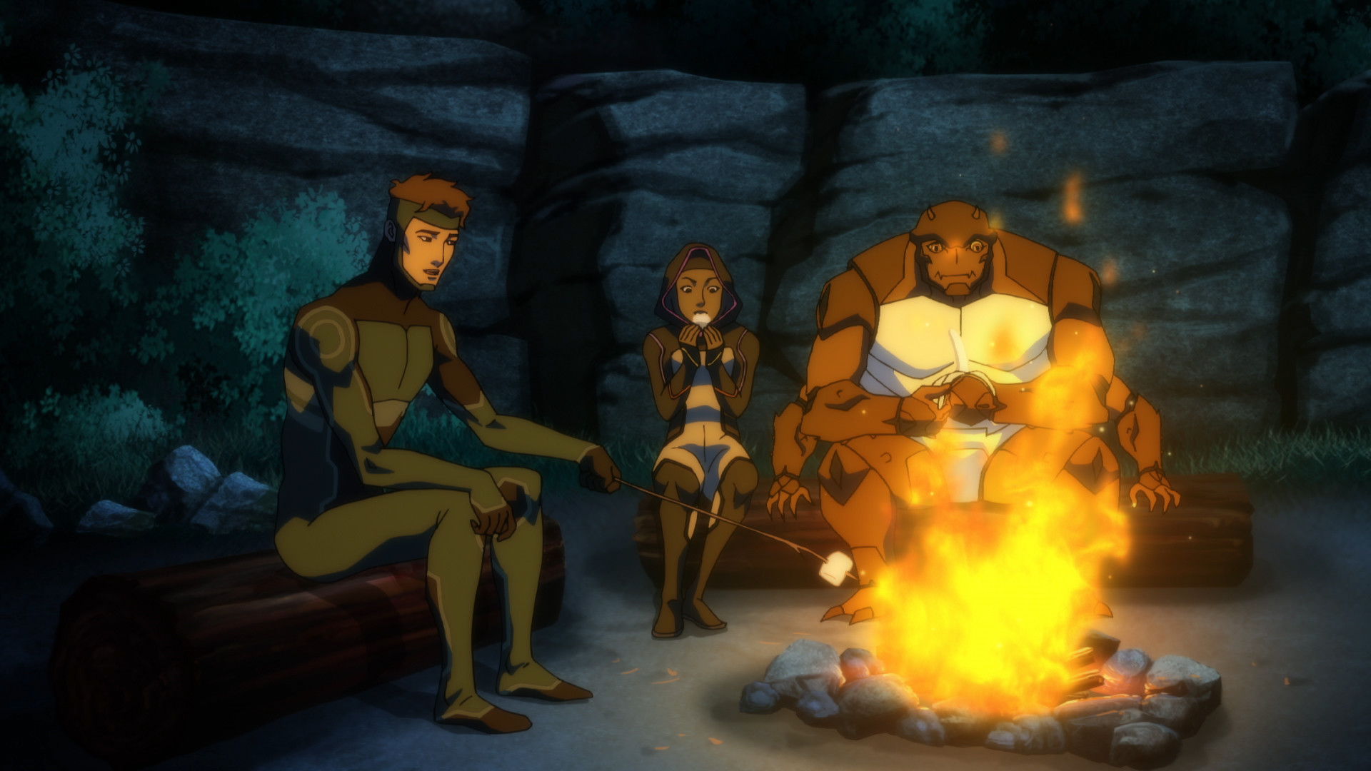 1920x1080 Superhero training in Young Justice: Outsiders episode 7 (Credit: DC  Universe)