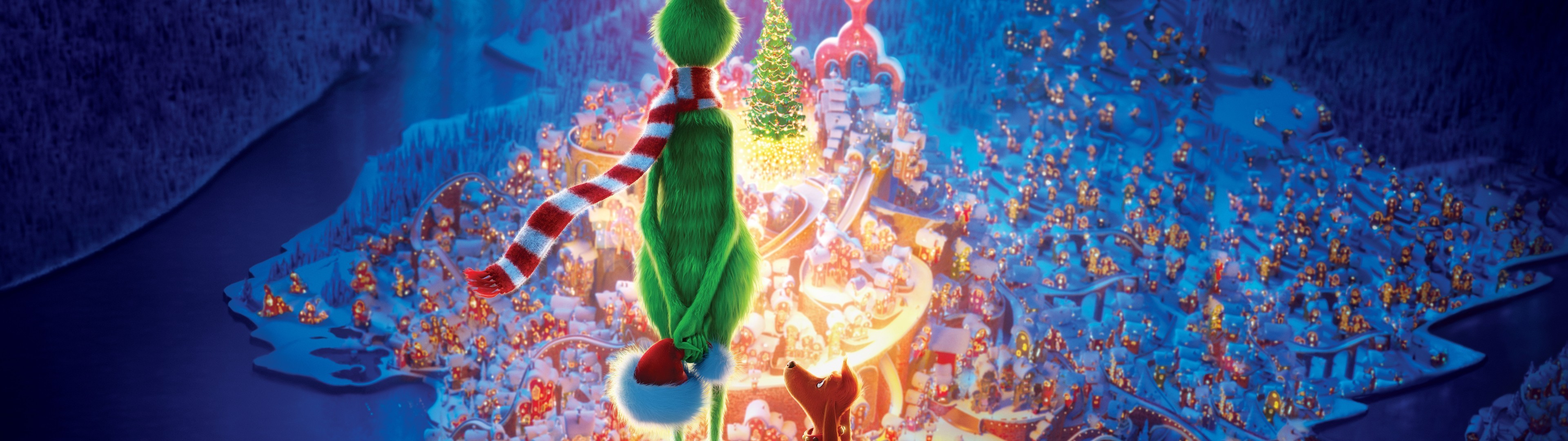 3840x1080 The Grinch, Animation, Christmas