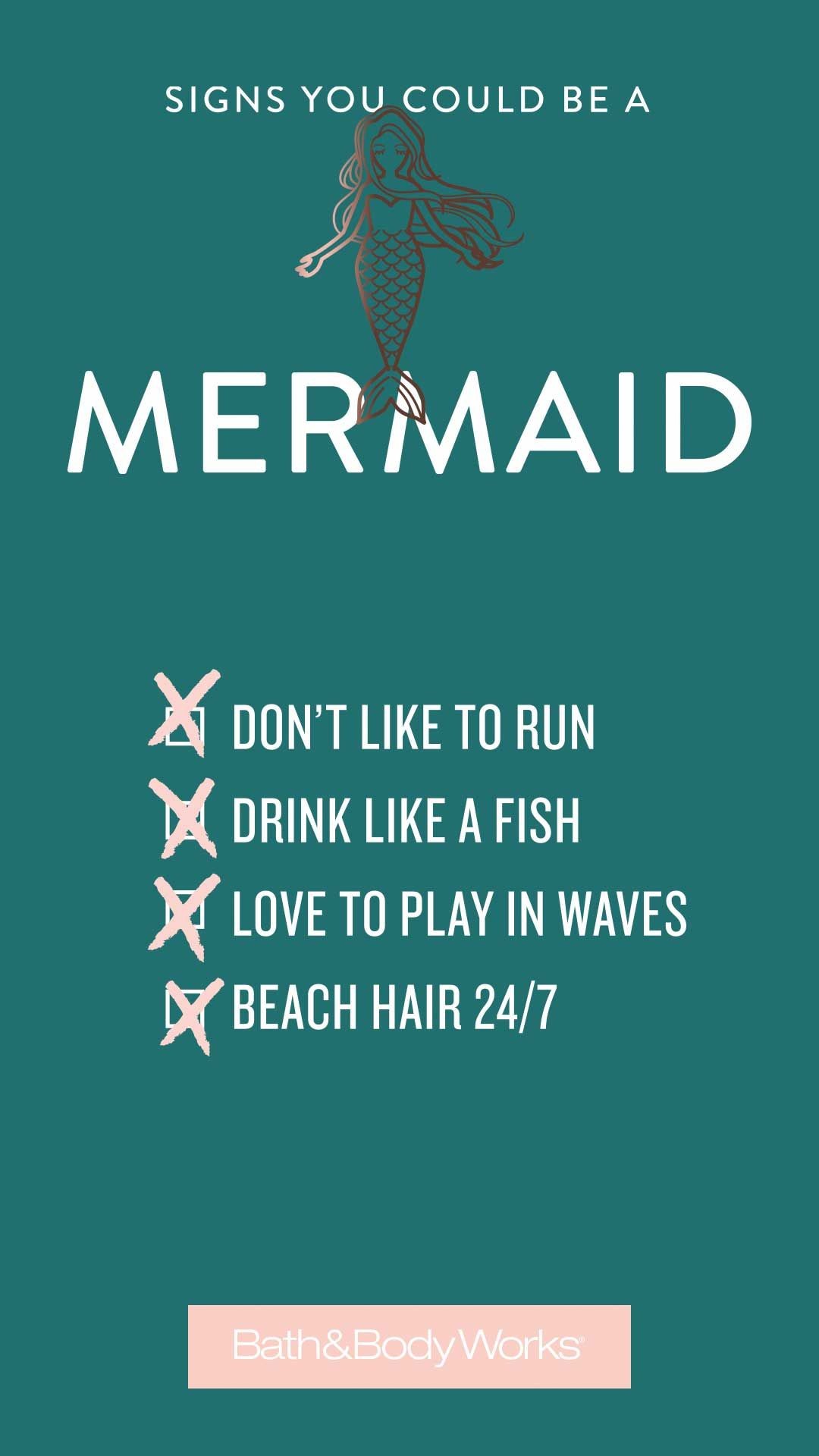 1080x1920 Signs you could be a Mermaid iPhone Wallpaper