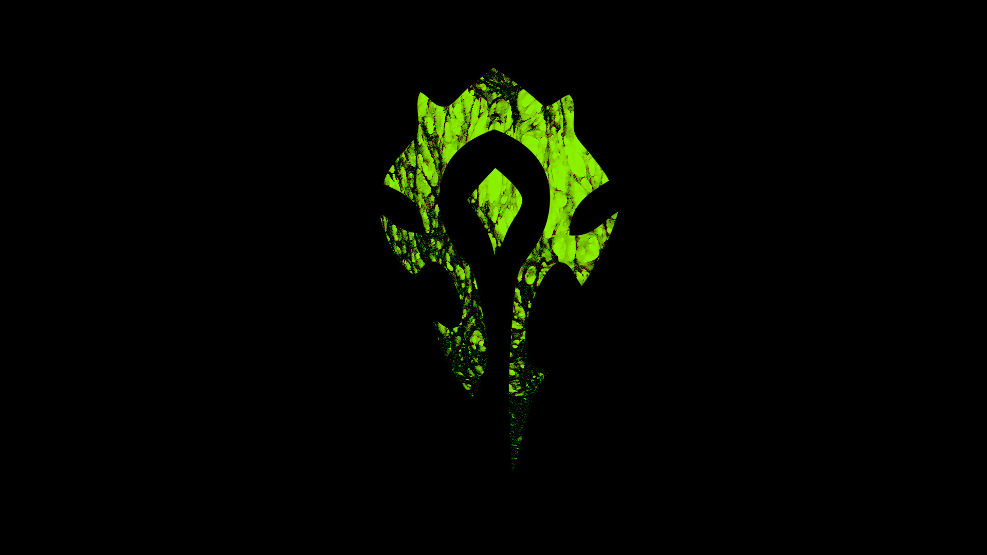 1920x1080 ImageMrglglglgl! has made a fel green desktop logo for the horde. I think  he did a good job check it out.