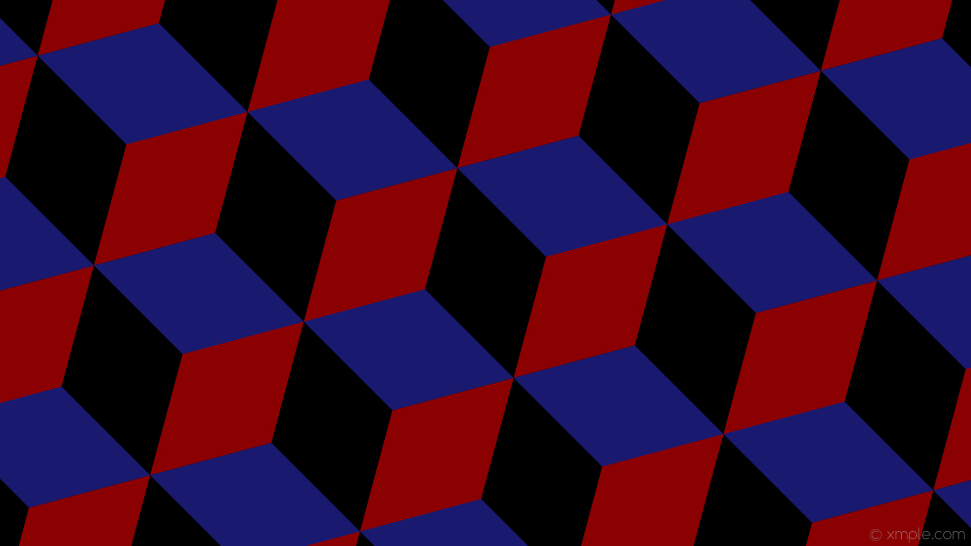 1920x1080 wallpaper red 3d cubes blue black dark red midnight blue #000000 #8b0000  #191970