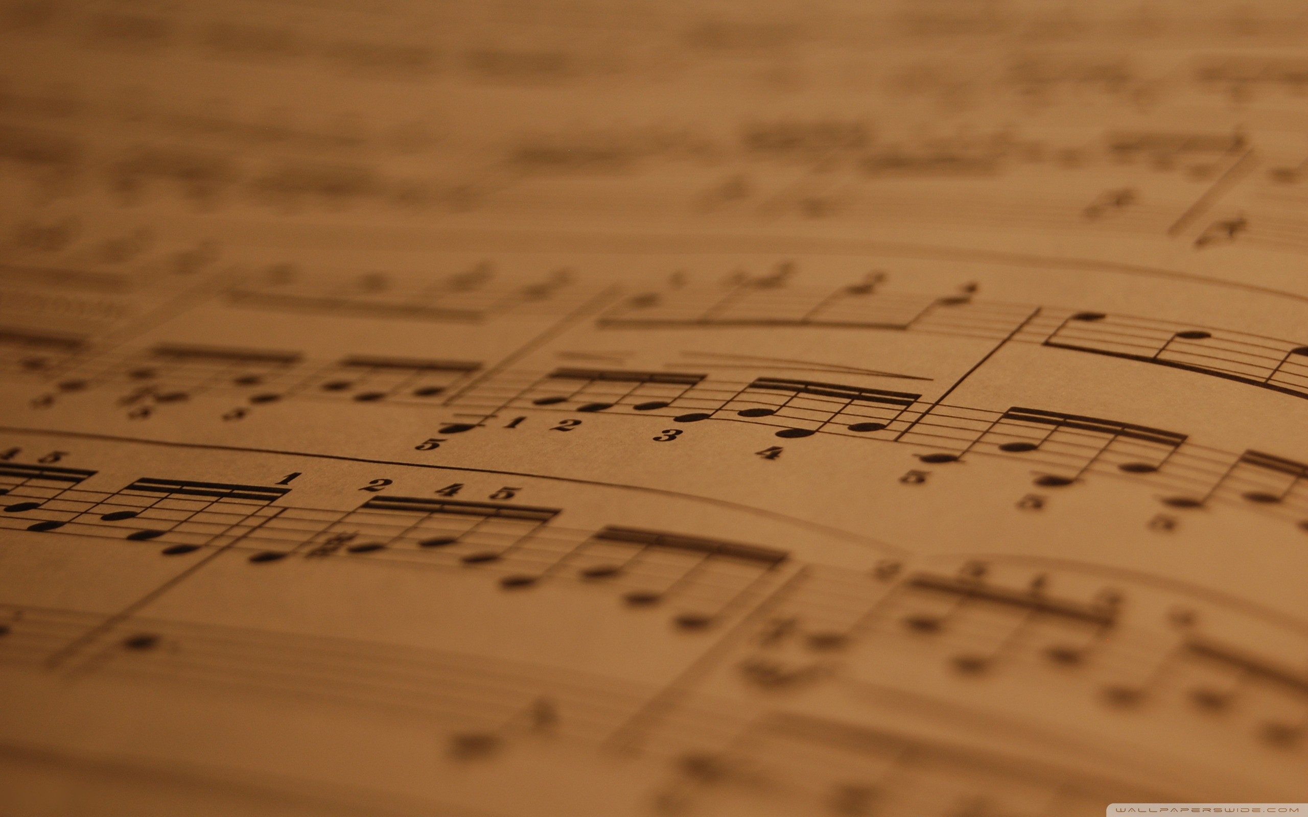 2560x1600 Musical notes flying HD wallpaper