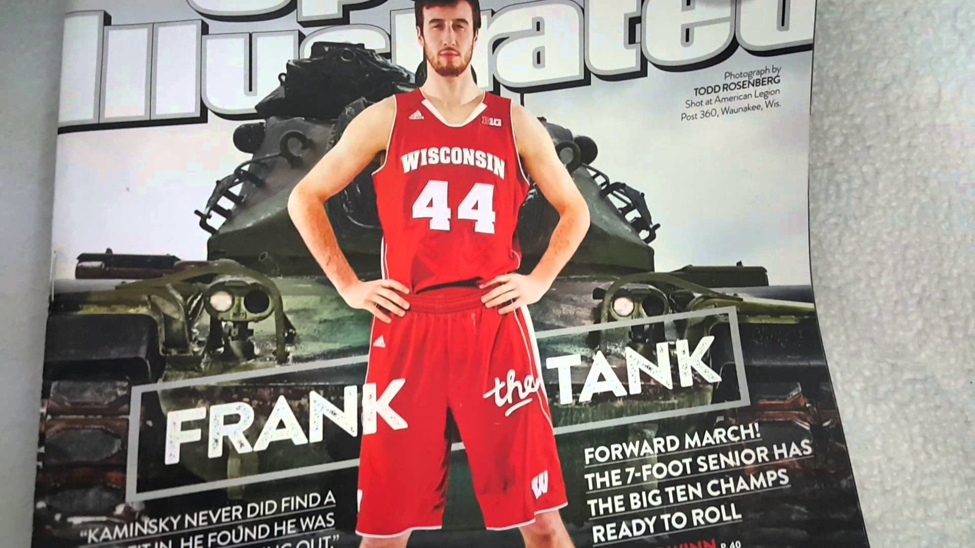 1920x1080 Sports Illustrated Cover Frank The Tank Kaminsky Wisconsin Badger 7 Foot  Center NCAA NBA