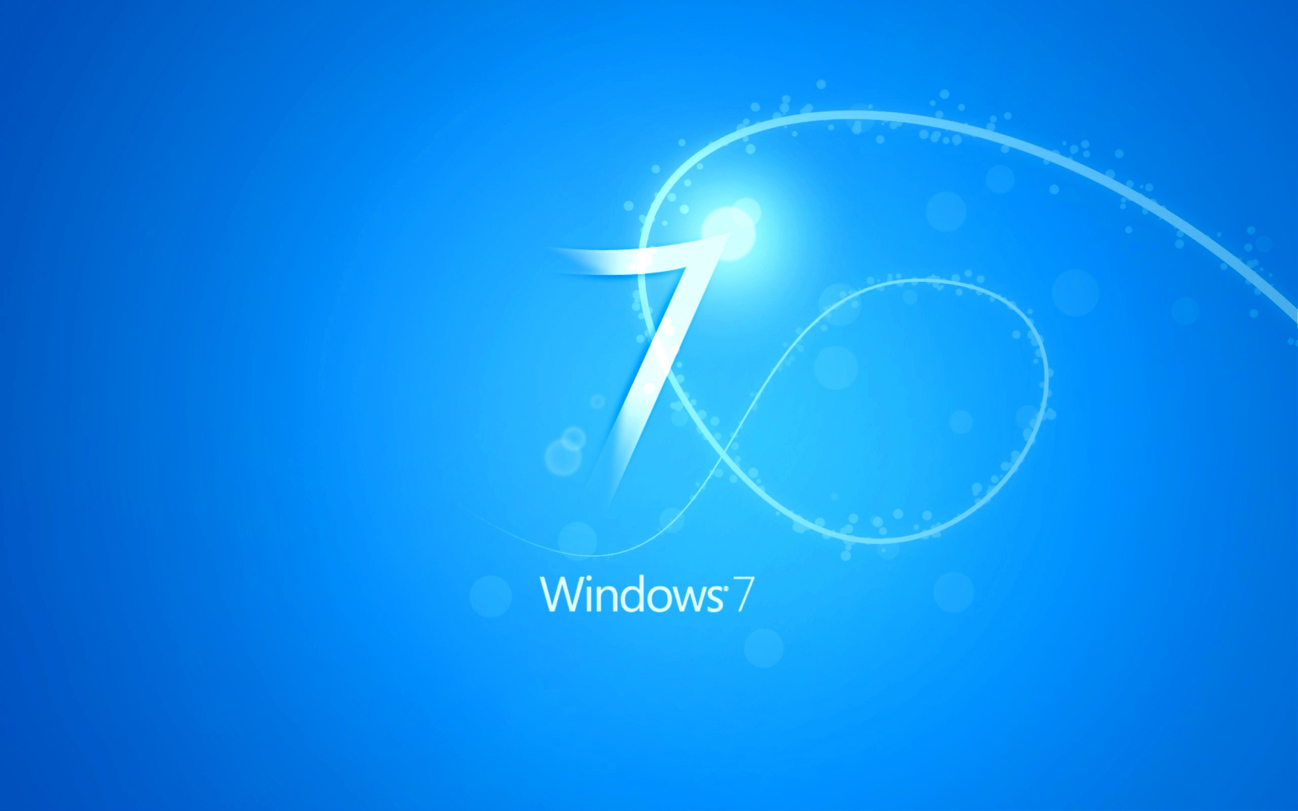 2560x1600 Blue Windows 7