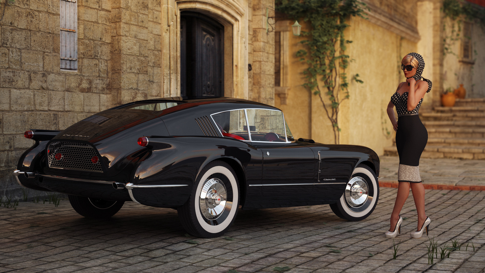 1920x1080 Corvette Corvair Concept Pin Up by jerry001