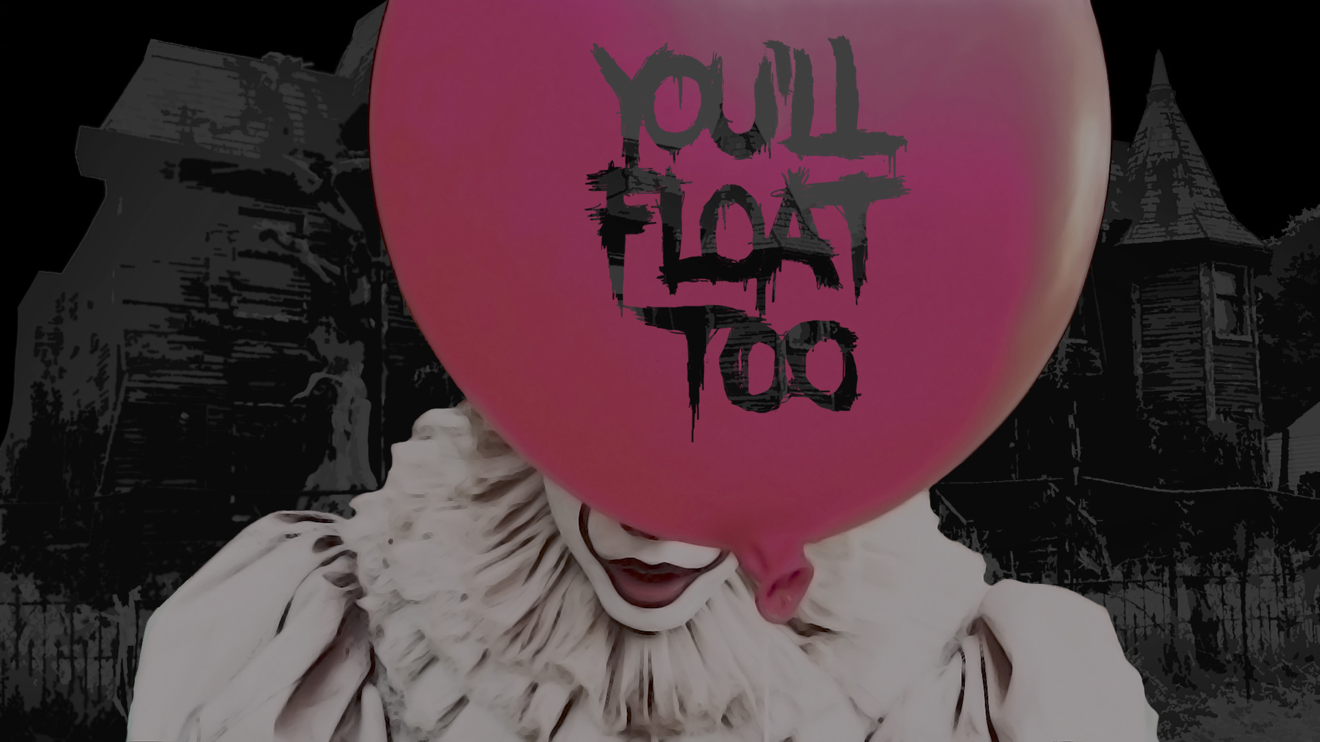 1920x1080 General  pennywise it movie you will float too clowns