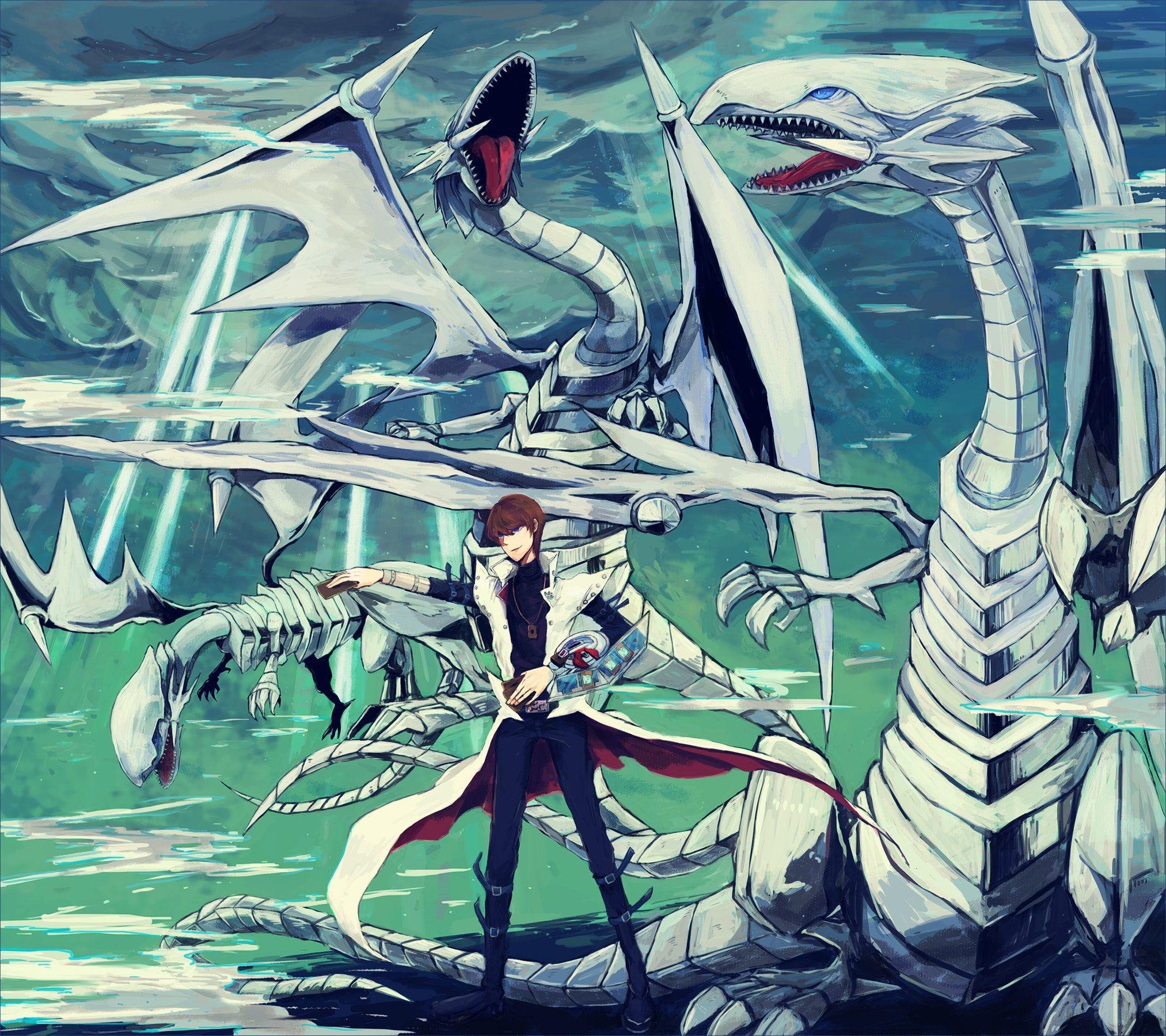 2025x1800 Duel Monsters Yu-Gi-Oh Kaiba Seto Blue Eyes White Dragon Dragon .