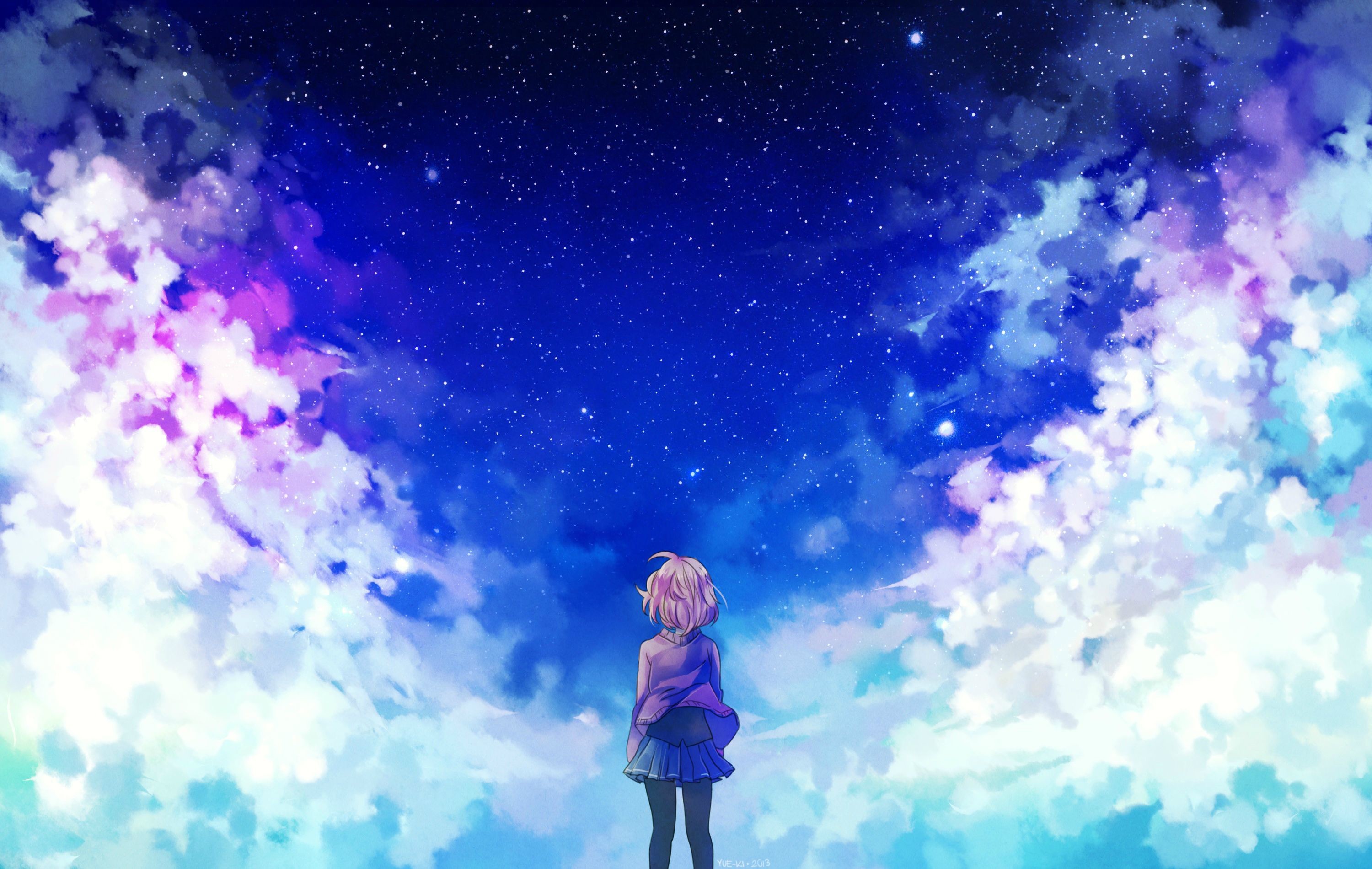 HD wallpaper: Anime, Beyond the Boundary, Kyoukai no Kanata, Minimalist,  Mirai Kuriyama