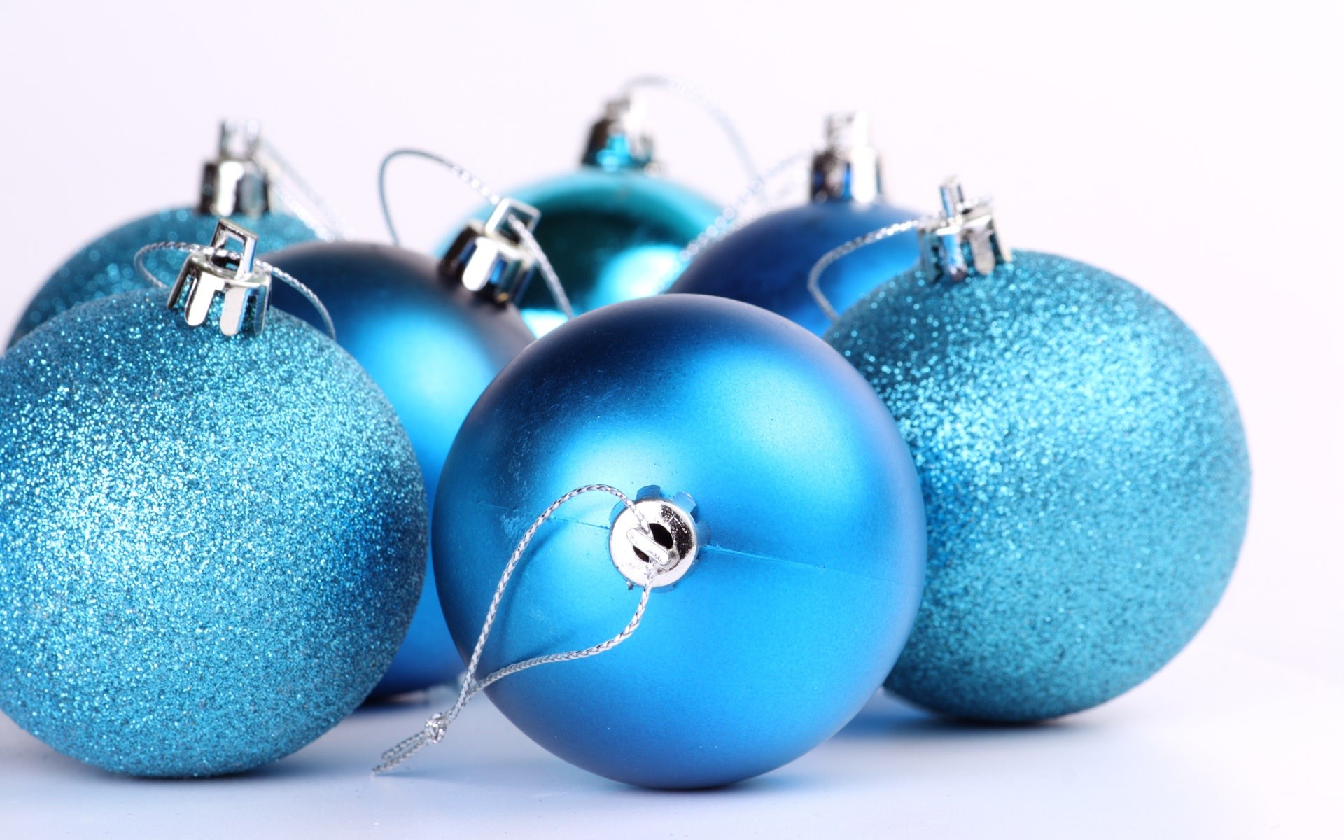 1920x1200  Blue Christmas Tree Ornaments