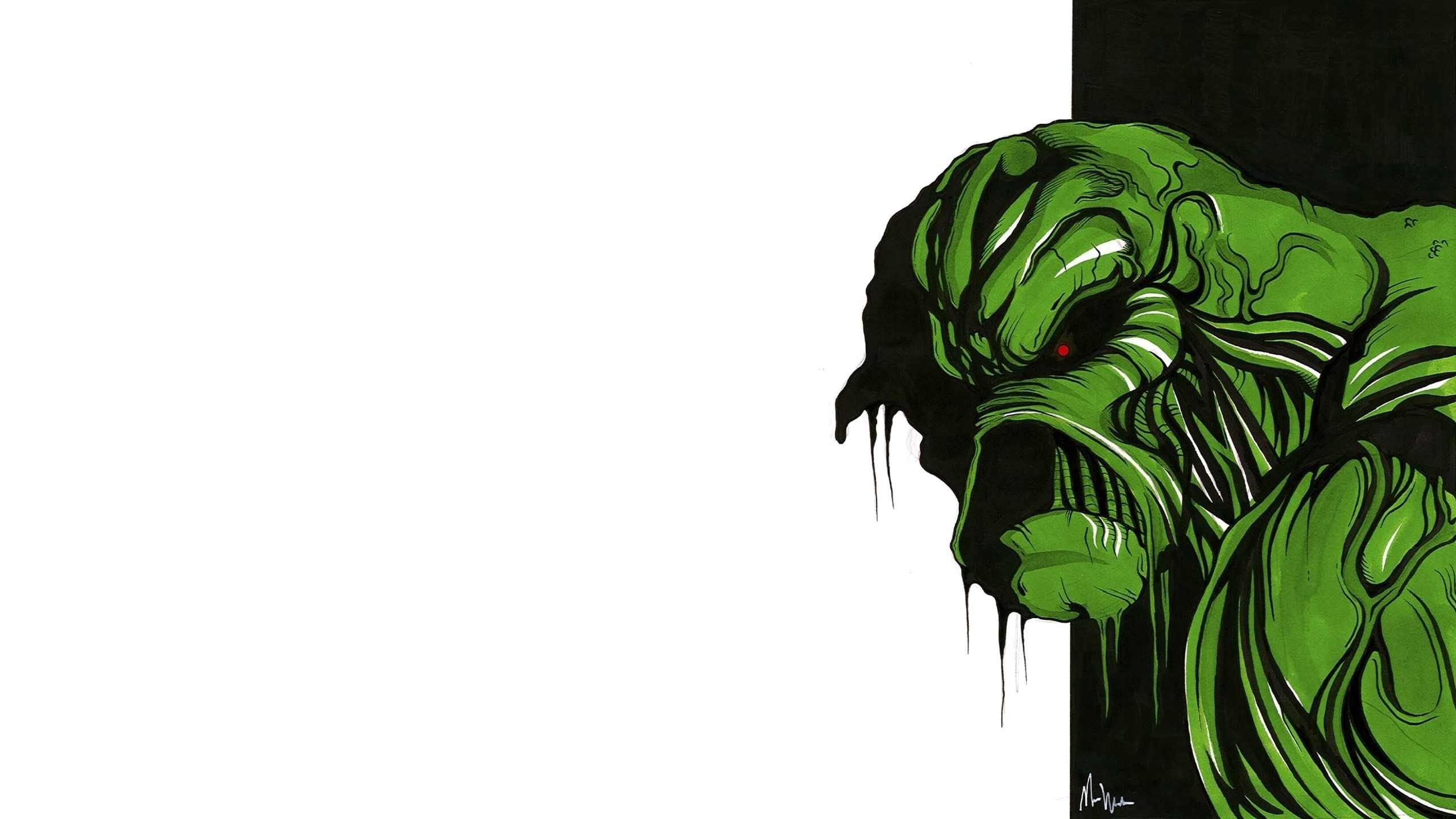 2560x1440 swamp thing : High Definition Background