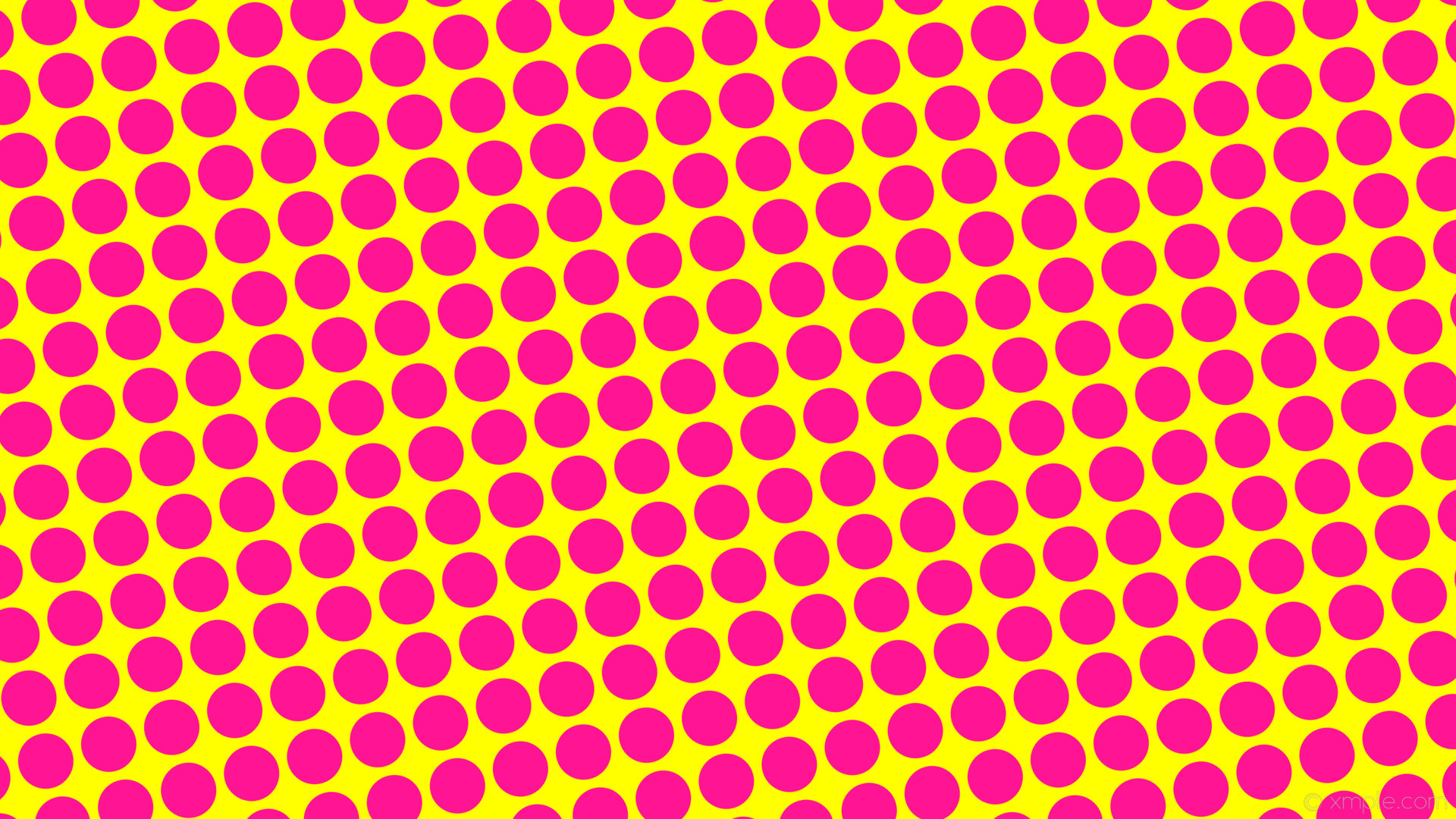 1920x1080 wallpaper yellow polka dots pink spots deep pink #ffff00 #ff1493 15Â° 73px  86px