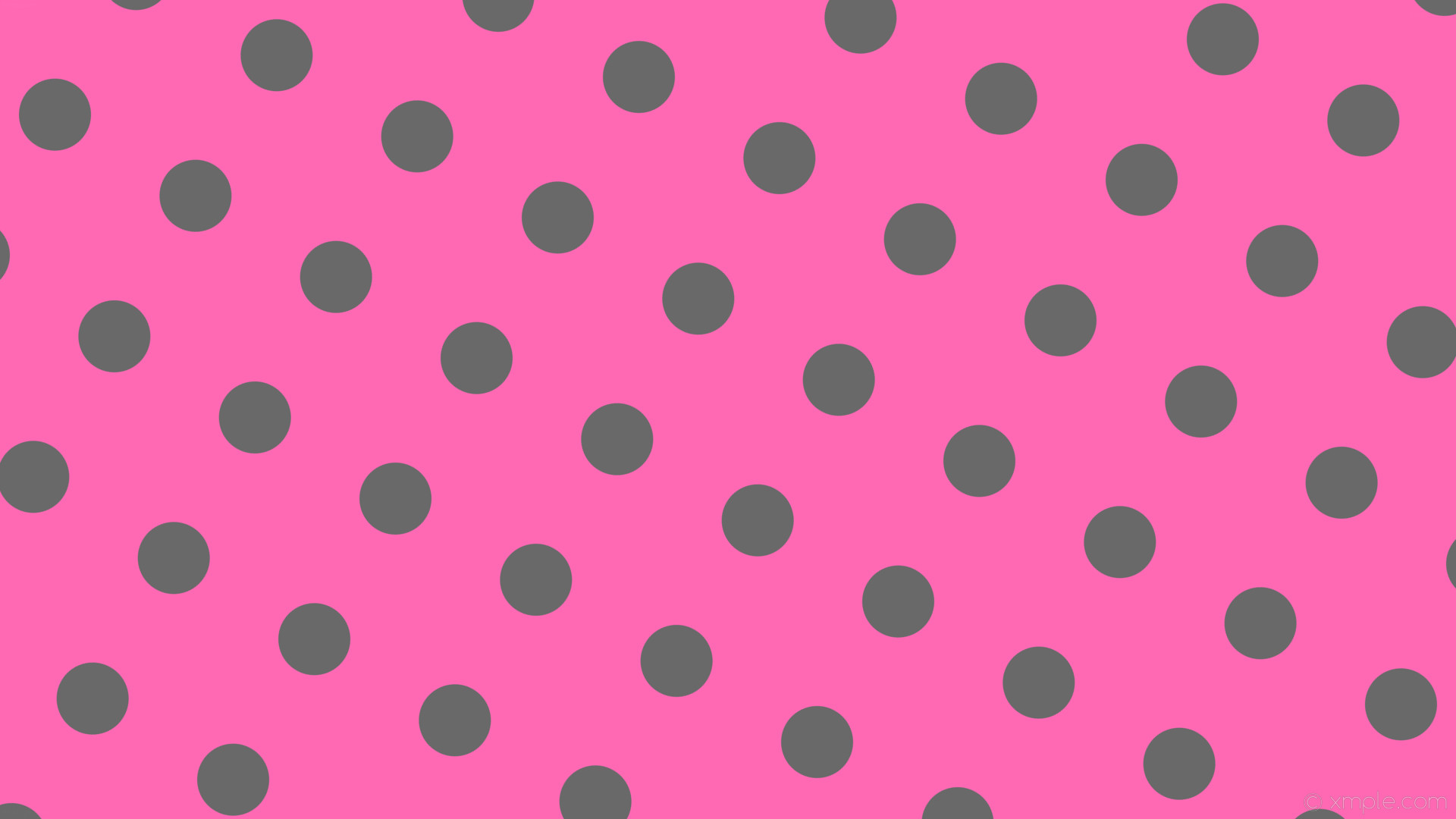 1920x1080 wallpaper polka dots grey pink spots hot pink dim gray #ff69b4 #696969 150Â°