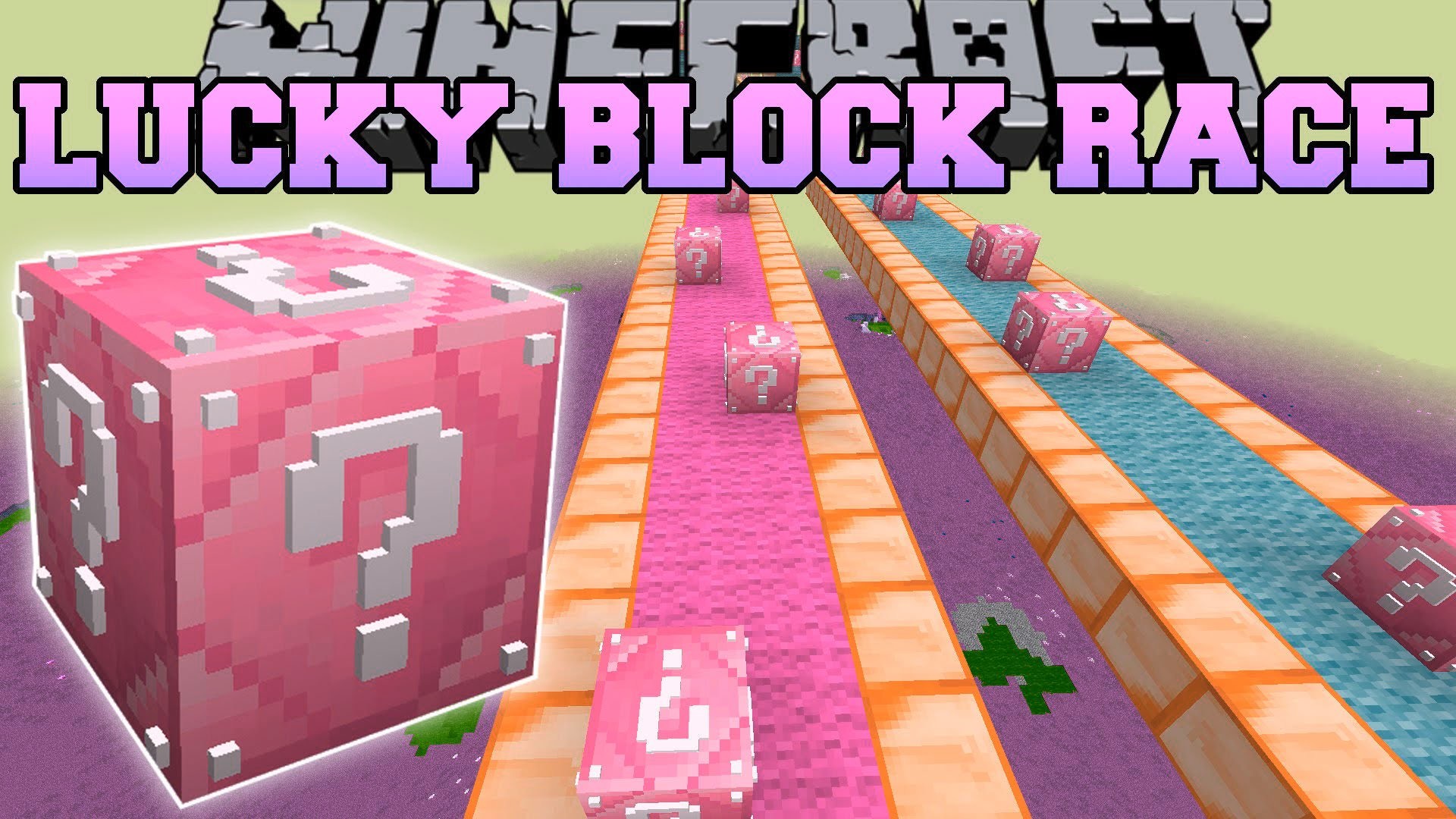 1920x1080 PopularMMOs | Pat and jen | Minecraft | INSANE EMERALD LUCKY BLOCK RACE |  Lucky Block Mod