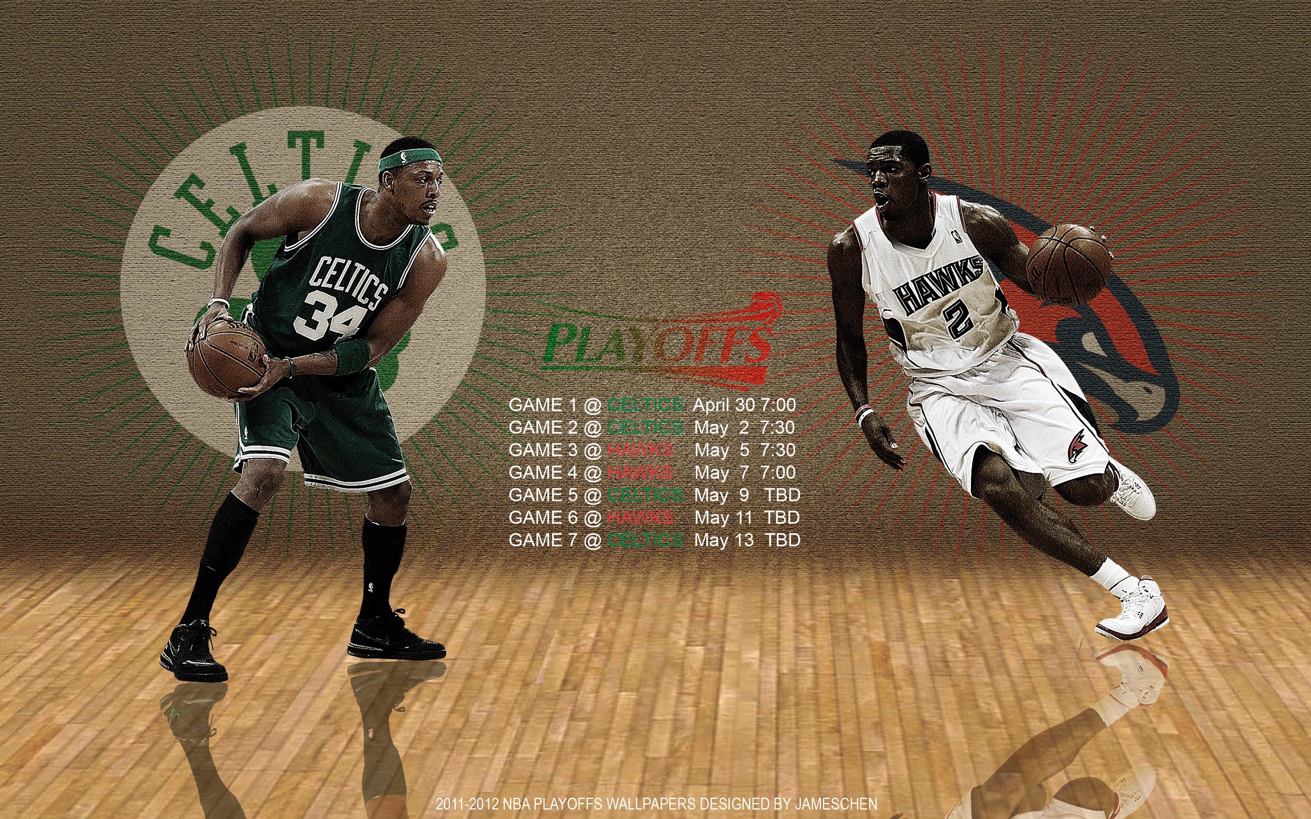 2560x1600 Celtics - Hawks 2012 NBA Playoffs  Wallpaper