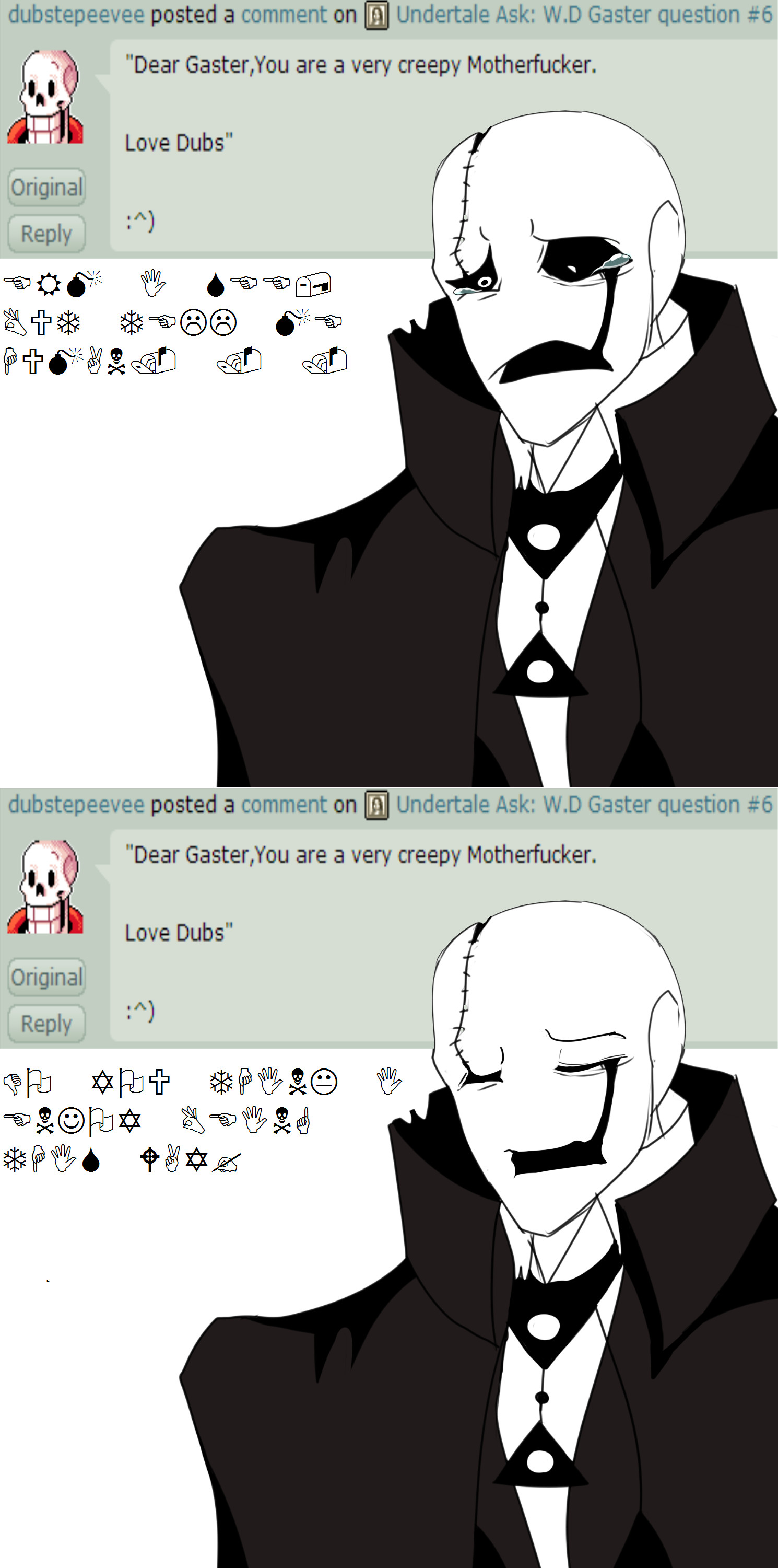 1490x3001 ... Undertale Ask: W.D Gaster question #7 by The-Star-Hunter