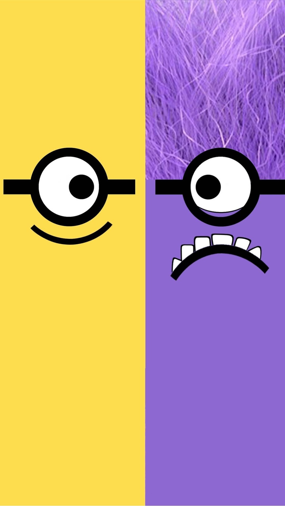 1080x1920 Despicable Me yellow and purple minion iphone 6 plus wallpaper HD for 2014  Halloween #2014