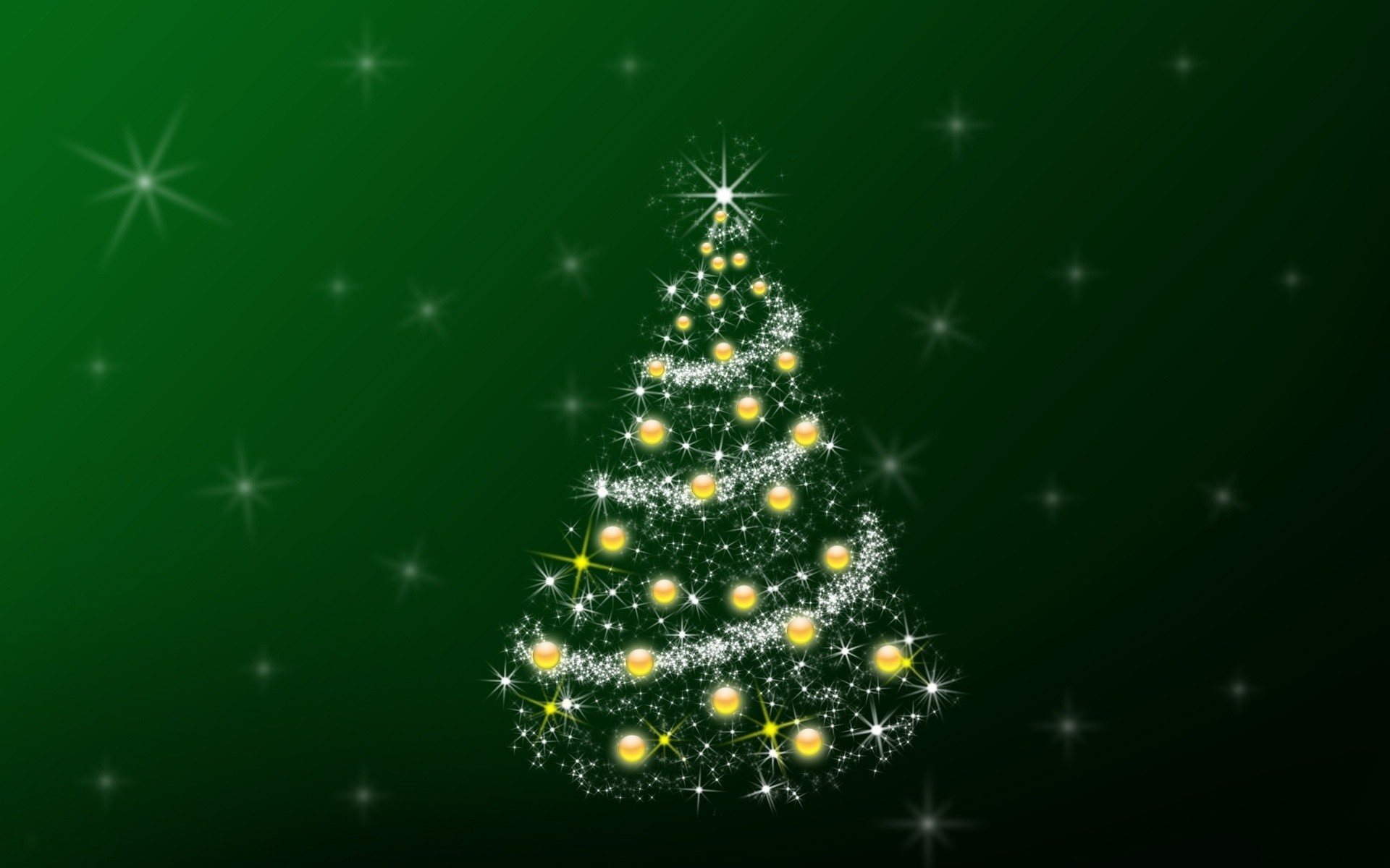 1920x1200 Green Christmas Tree Background (11)