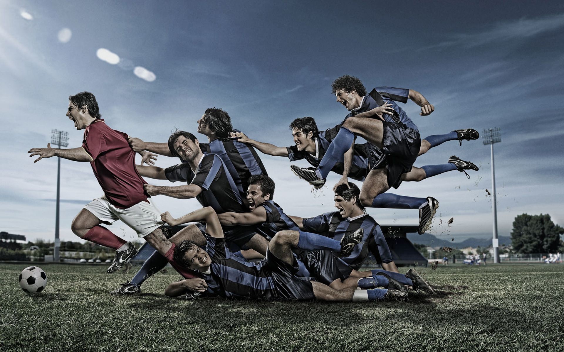 1920x1200 3D Football Ground And Players Wallpaper | HD 3D and Abstract Wallpaper  Free Download ...