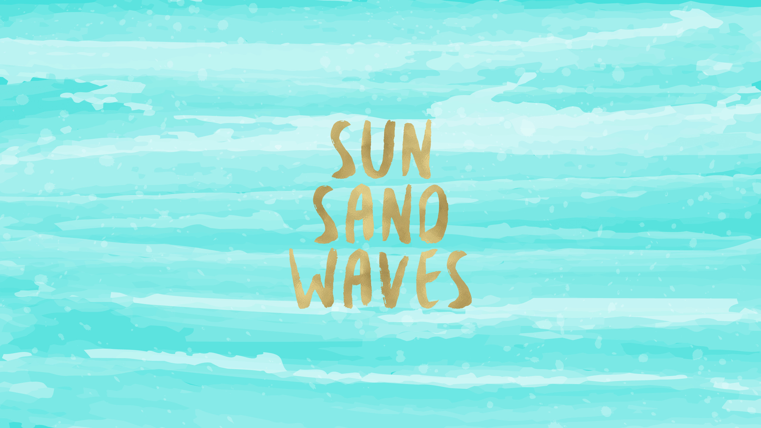 2560x1440 Sun Sand Waves Free Desktop Wallpaper