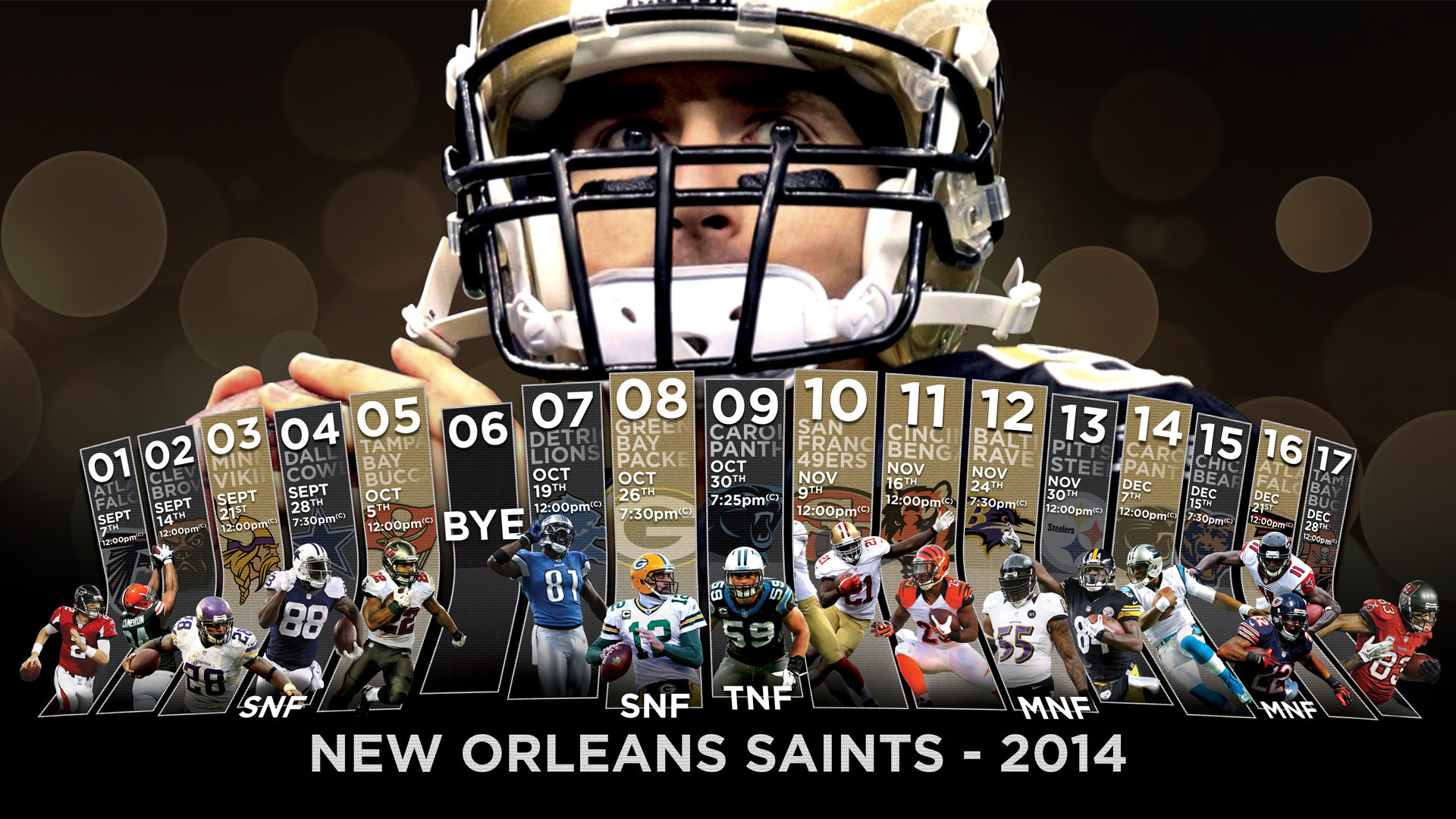 1920x1080 2014 Superdome Schedule Widescreen Wallpapers - New Orleans Saints - Saints  Report - Message Boards