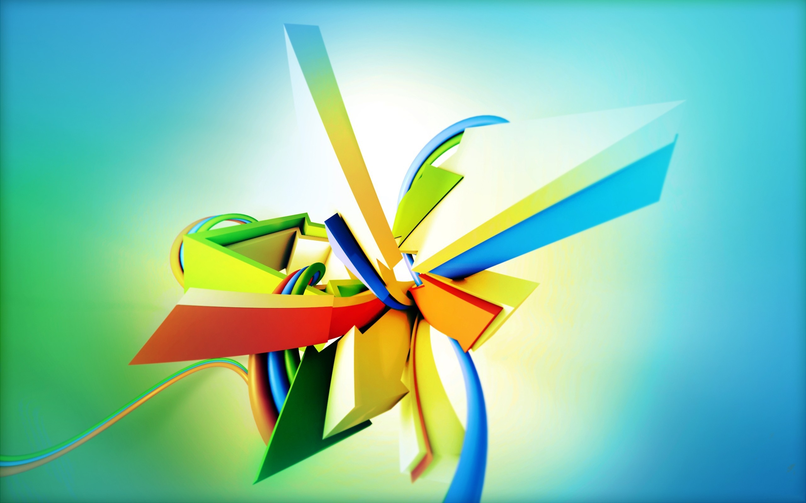 2560x1600 ... Cool 3D Abstract Background
