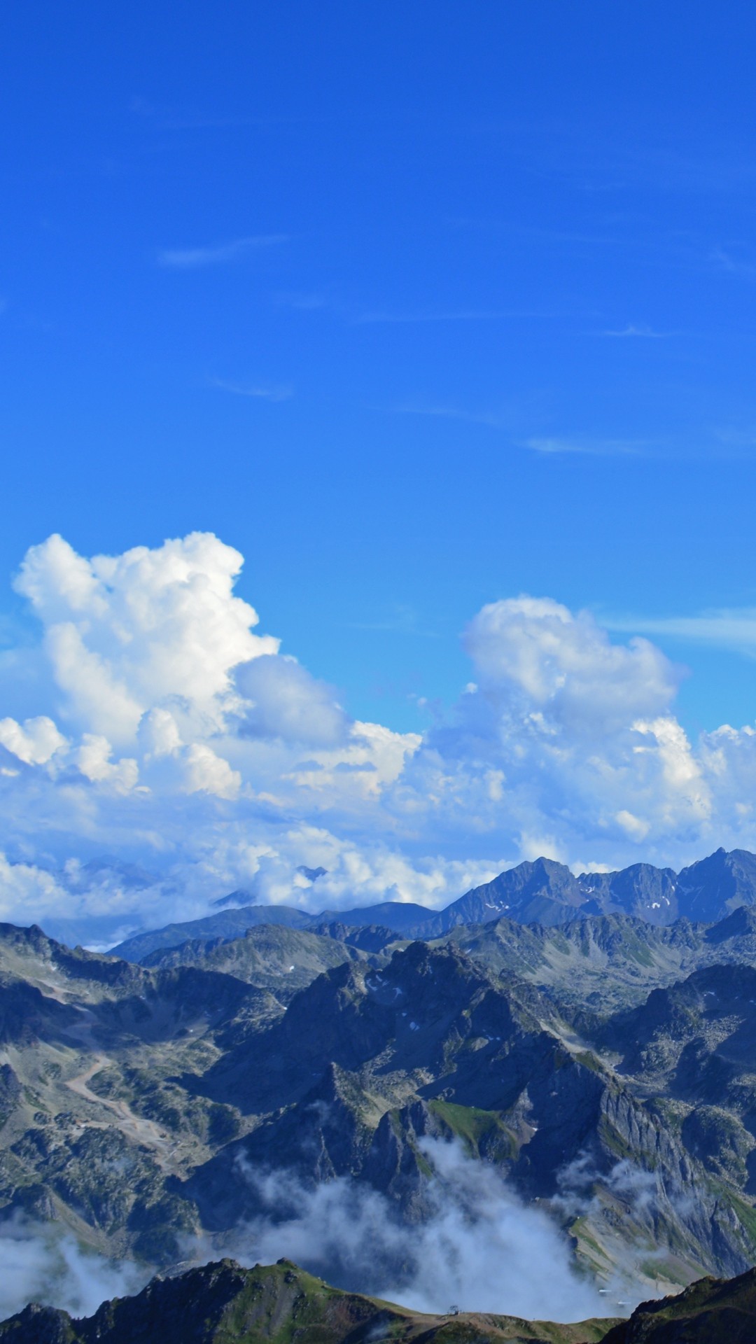 1080x1920 Pyrenees France Mountains Panorama #iPhone #6 #plus #wallpaper