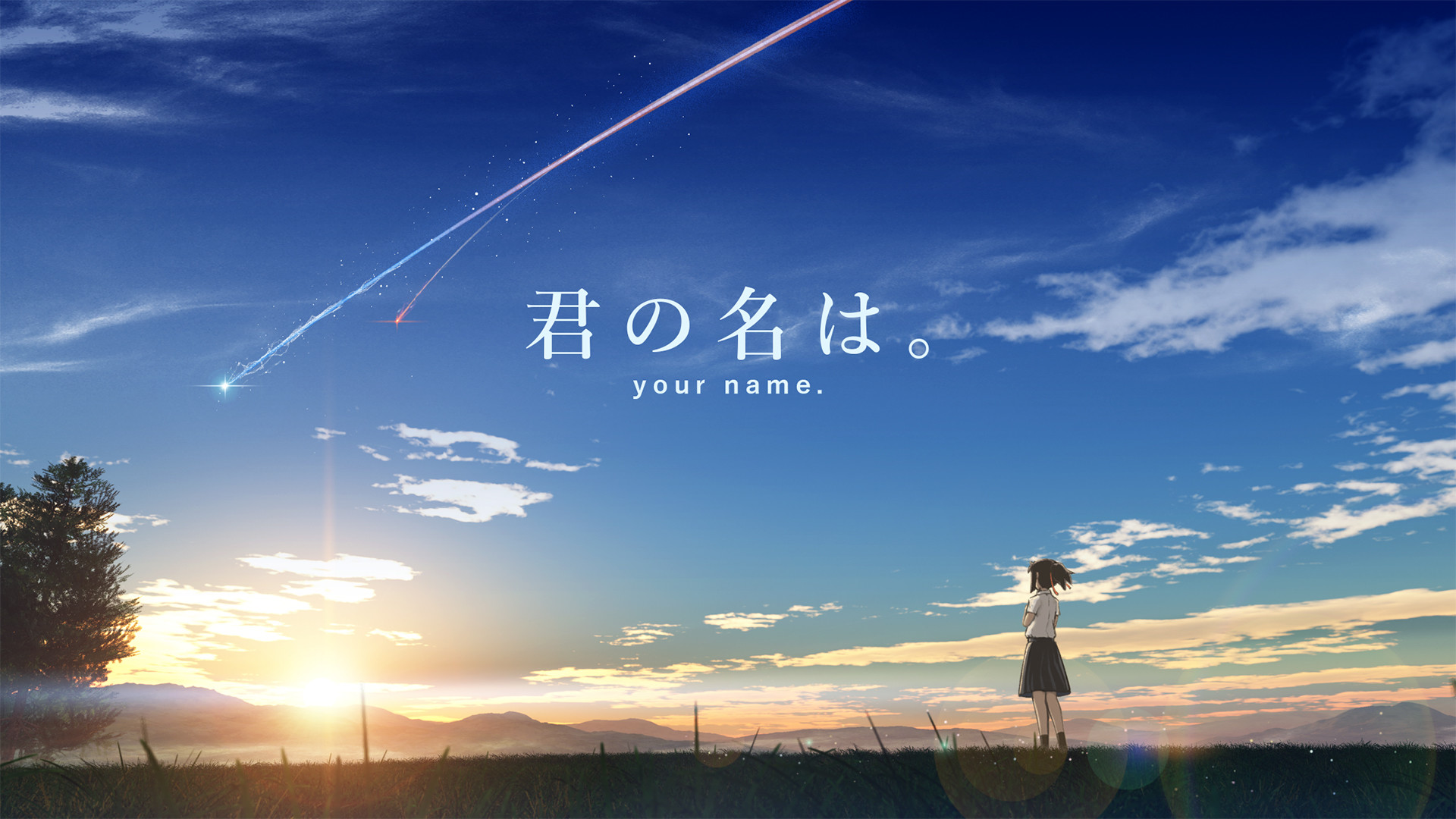 1920x1080 Anime - Your Name. Mitsuha Miyamizu Kimi No Na Wa. Wallpaper