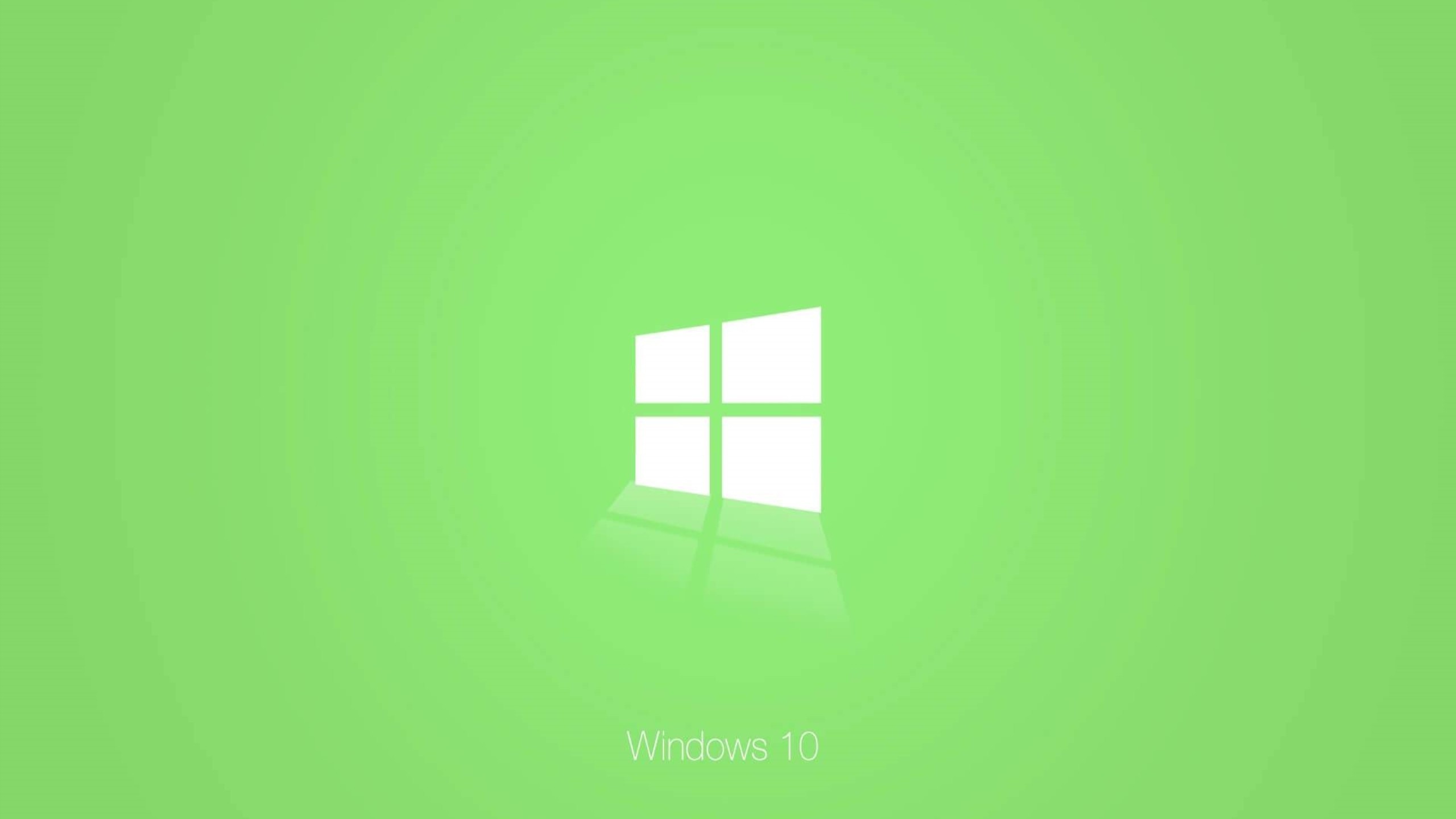 2560x1440 Windows 10 Green HD Wallpaper