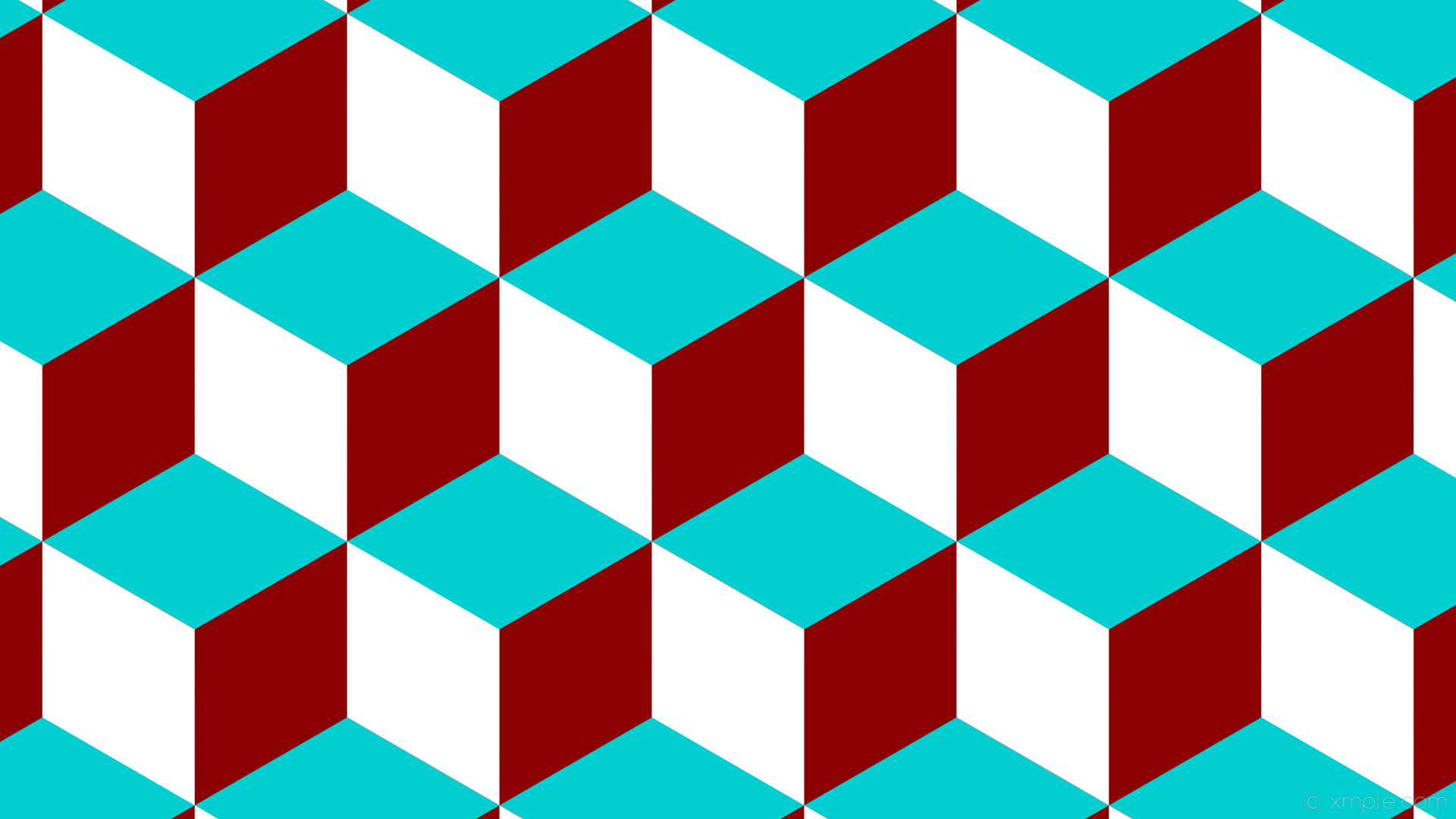 1920x1080 wallpaper red blue 3d cubes white dark red dark turquoise #8b0000 #00ced1  #ffffff
