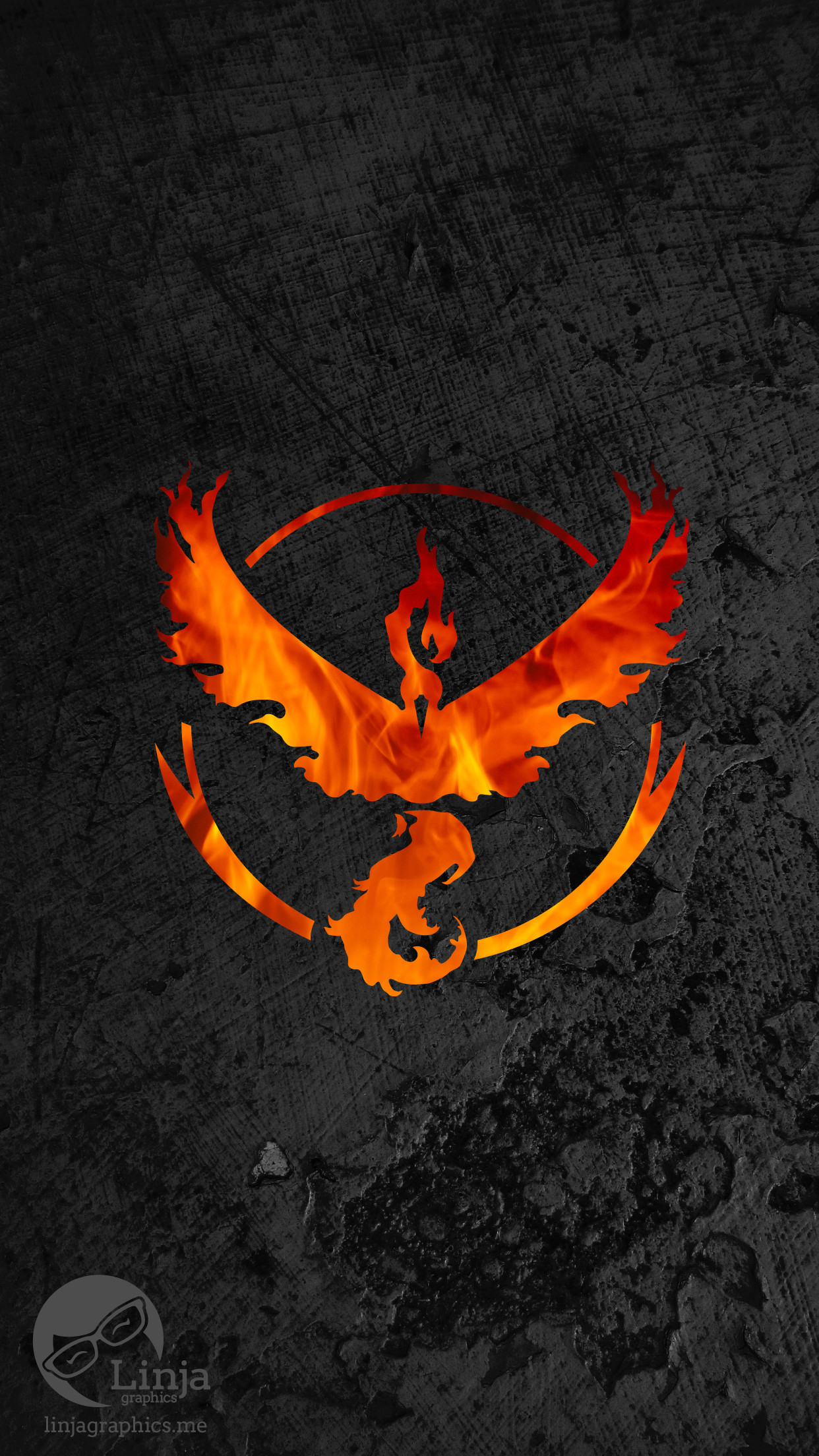 1242x2208 Phone Wallpapers: Team Valor Logo Solo