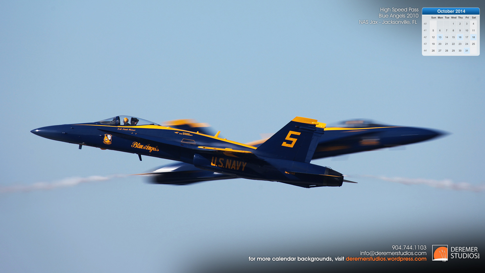 1920x1080 2014 10 – October Wallpaper – Blue Angels High Speed Pass Jacksonville FL