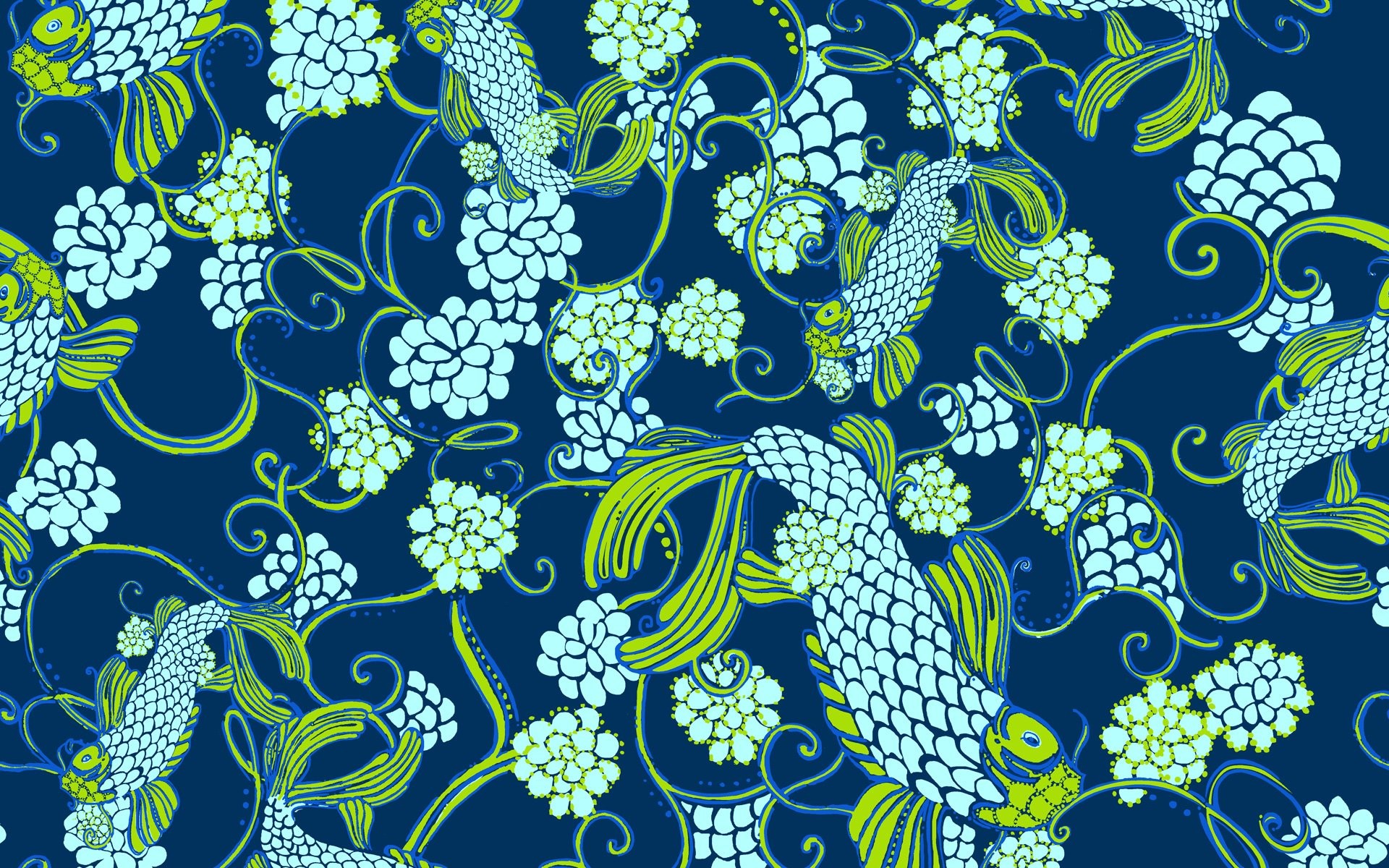 1920x1200 Lilly Pulitzer Don T Be Koi
